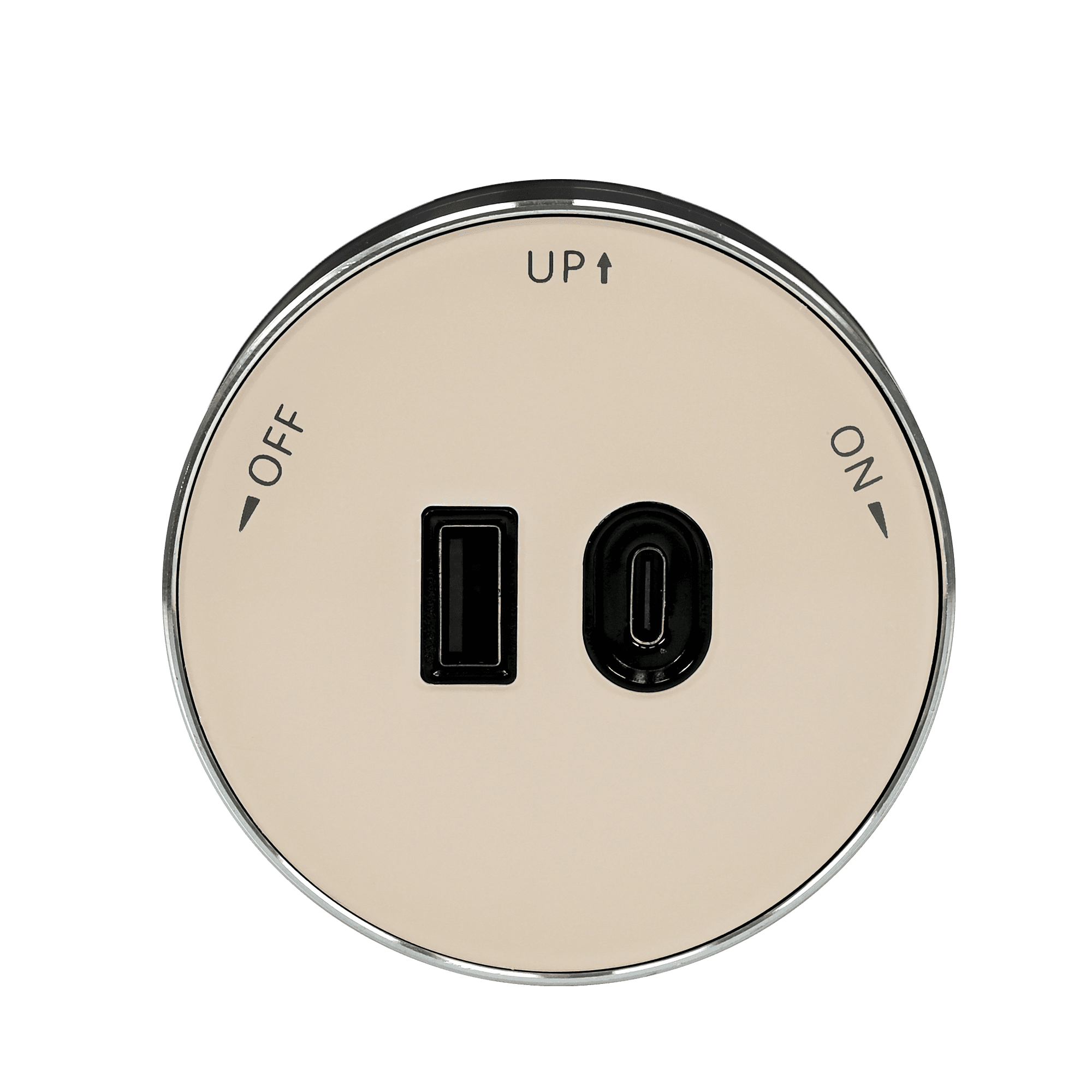 MultiTrack Розетка 2хUSB (тип А+С) 18Вт, 5В/3А Песочный