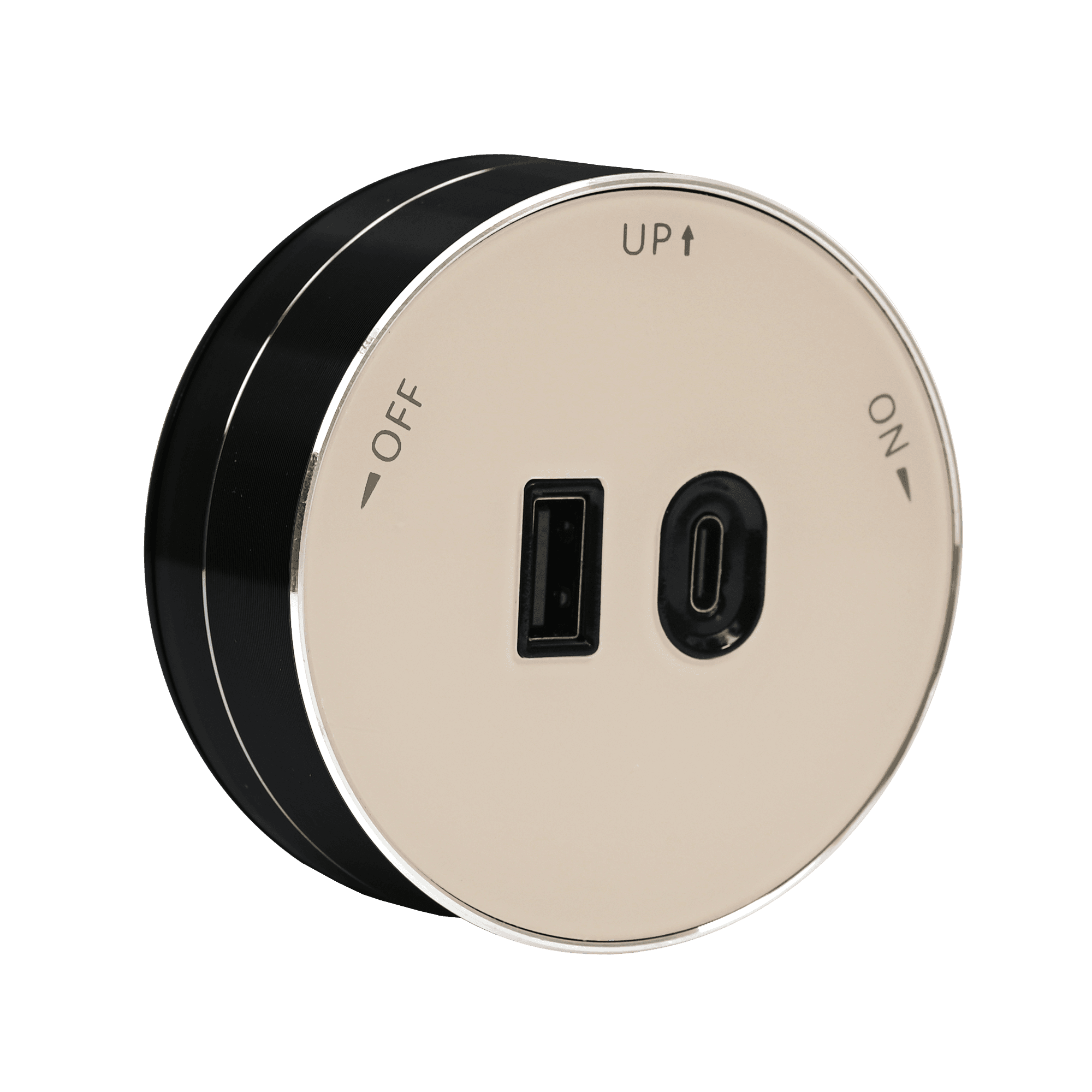 MultiTrack Розетка 2хUSB (тип А+С) 18Вт, 5В/3А Песочный