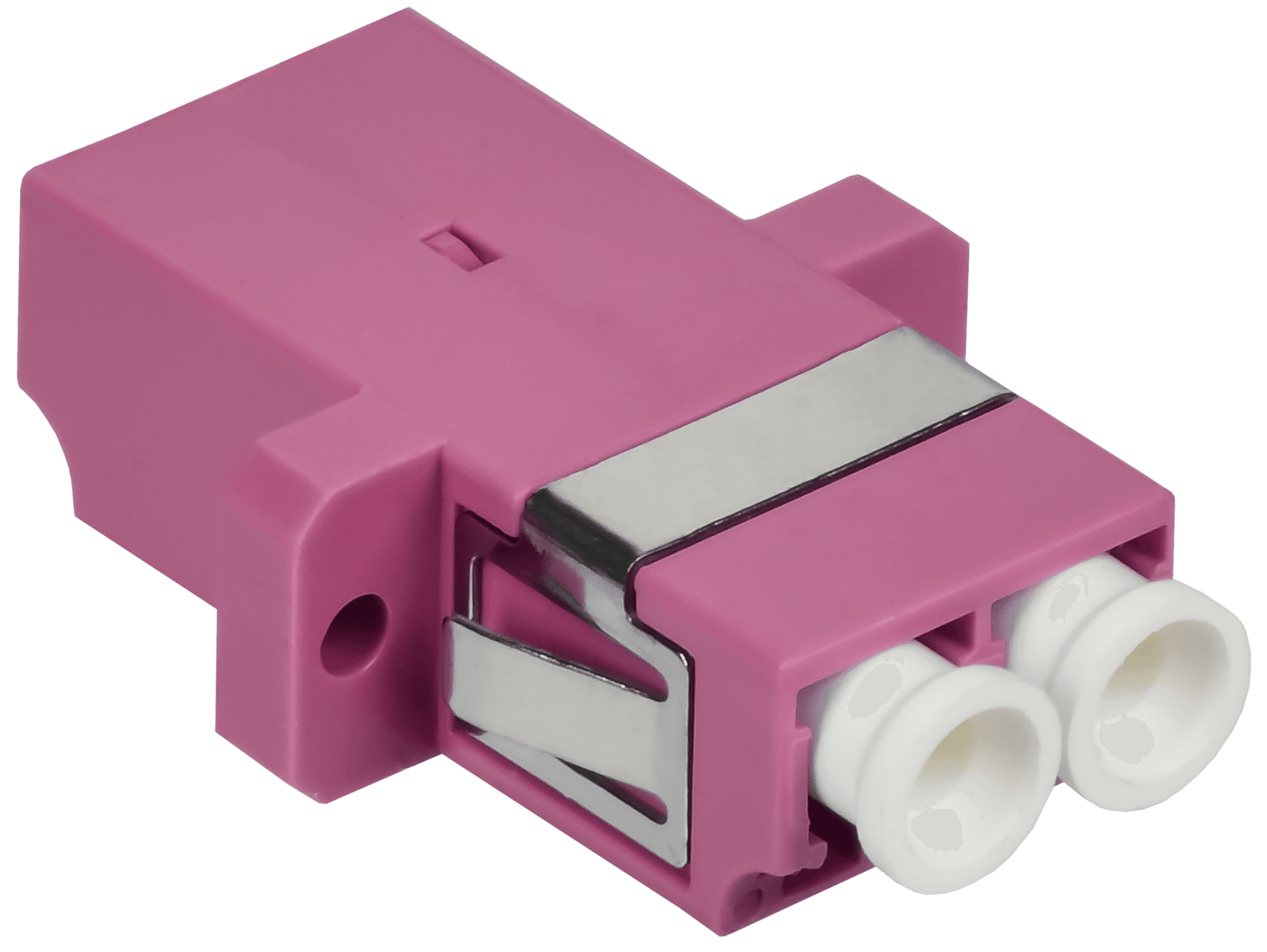 Адаптер  оптический проходной LC-Duplex. OM4. UPC