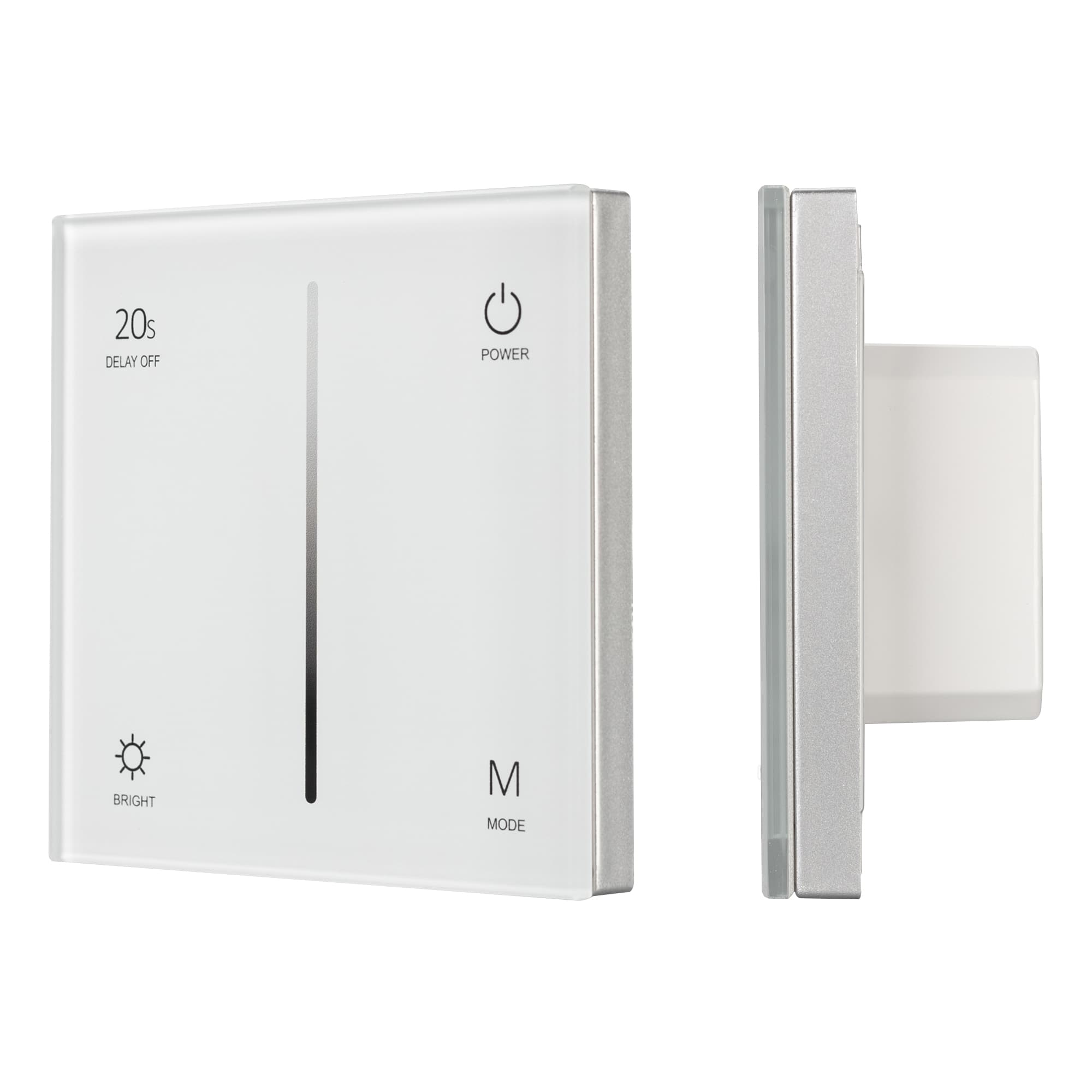 Панель SMART-P35-DIM-IN White 230V, 0-10V, Sens, 2.4G ARL, IP20 пластик, 5 лет