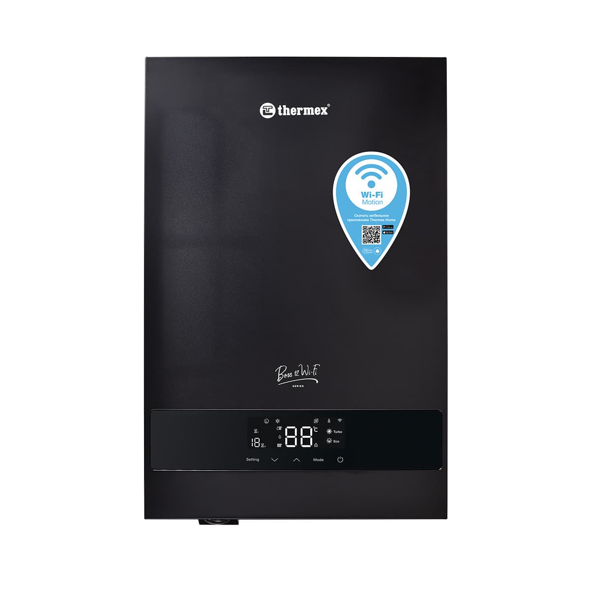 Котел электрический Boss 12 Wi-Fi (Black) настенный