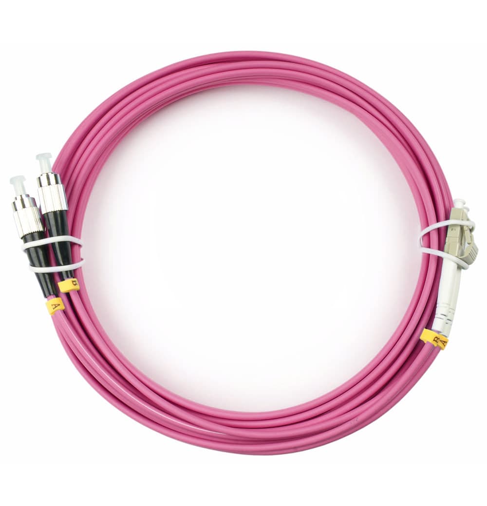 Патч-корд оптический duplex 20м LC-FC 50/125MM OM4 LSZH