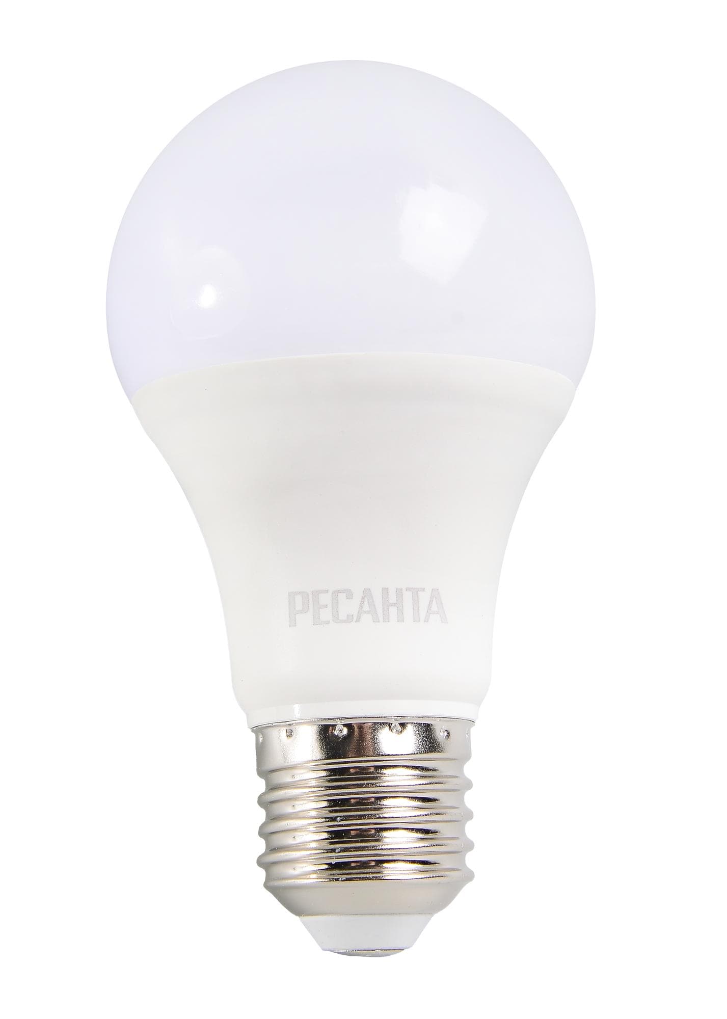 Лампа светодиодная LL-R-A60-11W-230-6K-E27 (груша, 11Вт, холод., Е27) Ресанта