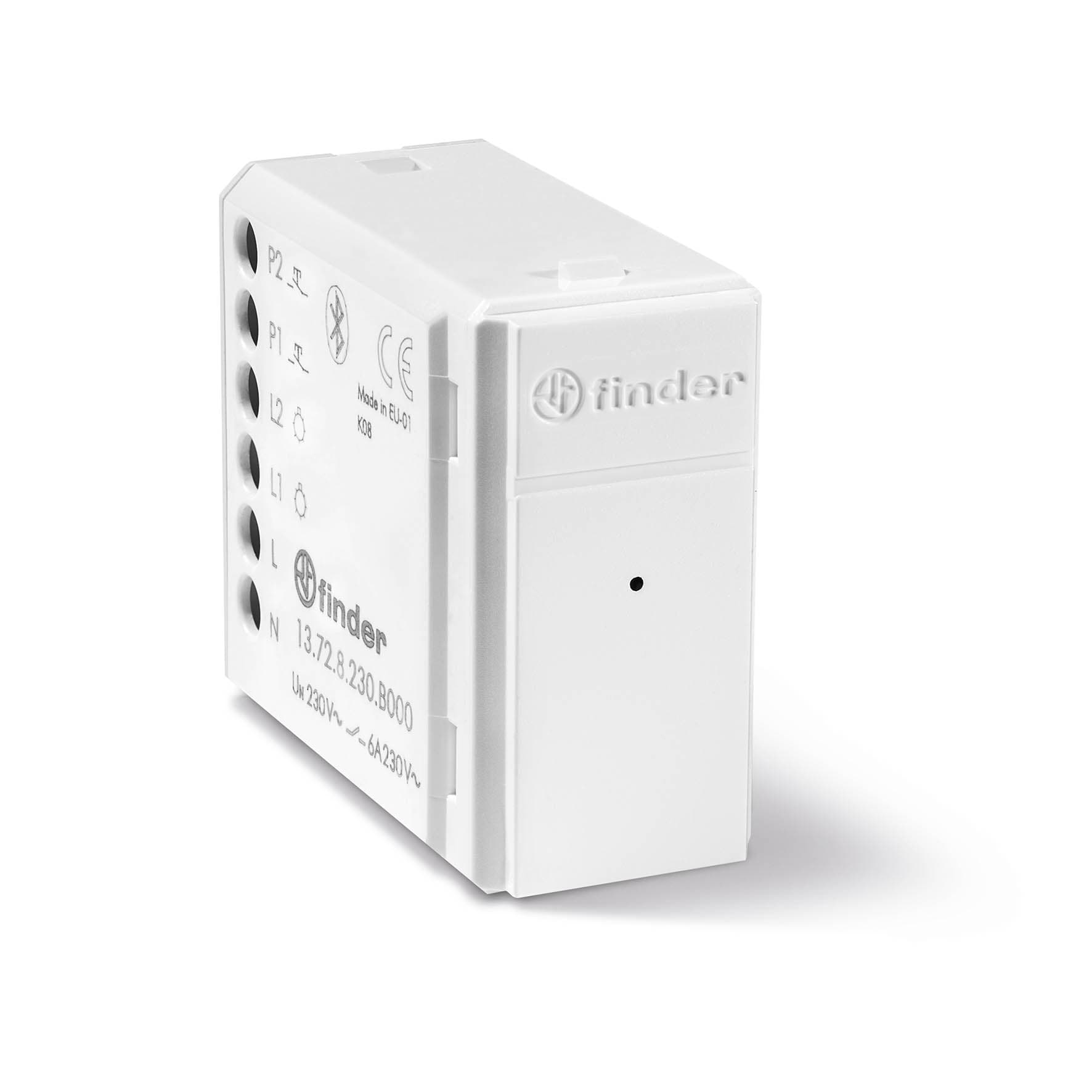 Реле модульное электронное, 1CO 6A, питание 230В АC, BLE- Yesly, белый цвет