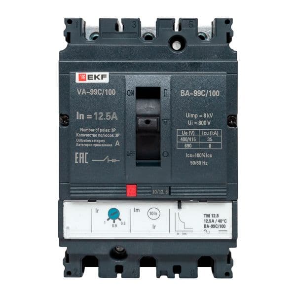 Выключатель автоматический ВА-99C (Compact NS) 100/12.5А 3P 35кА