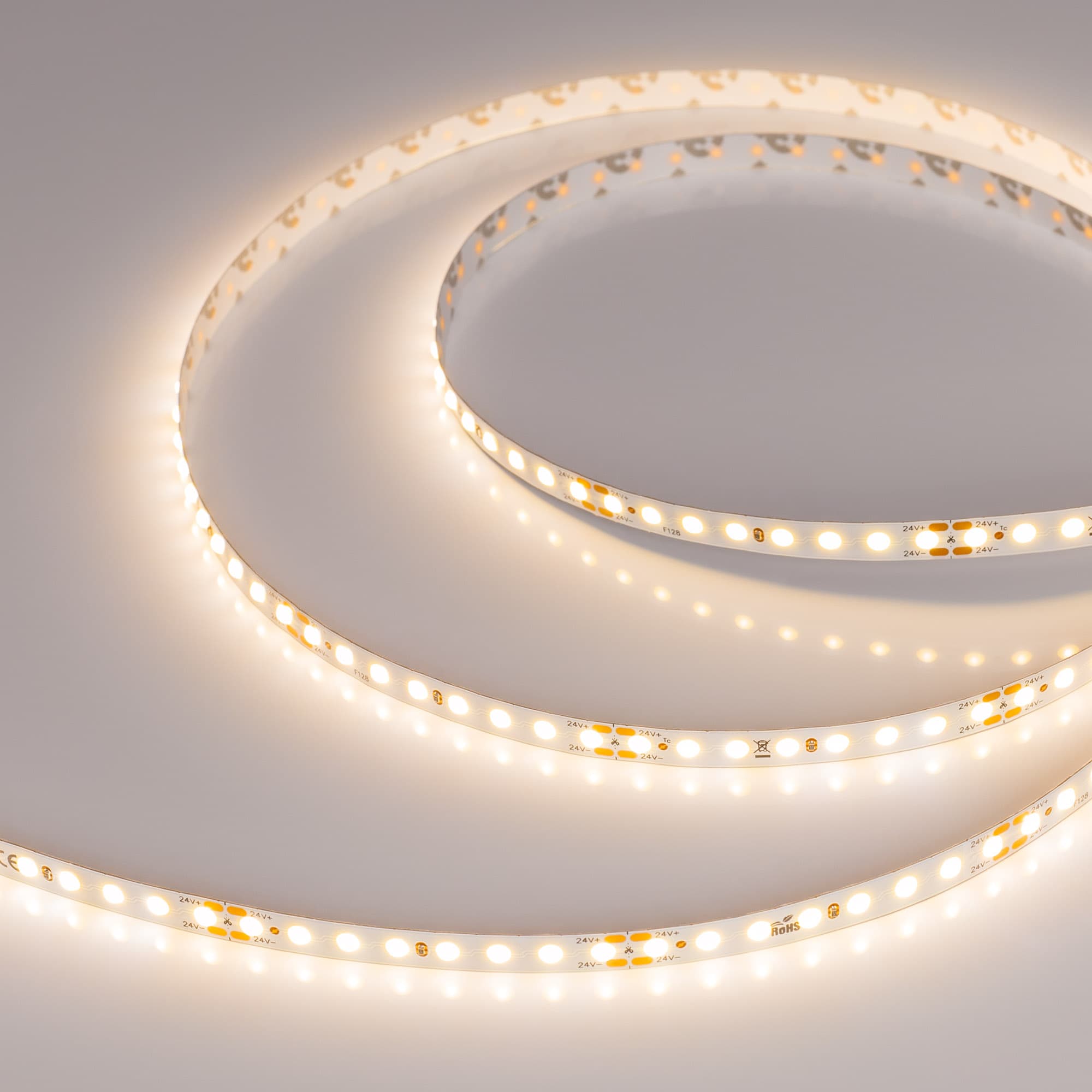Лента светодиодная 11 Вт/м 24В IP20 3000K 128LED/м DOT-X128-8mm DOT 5 м