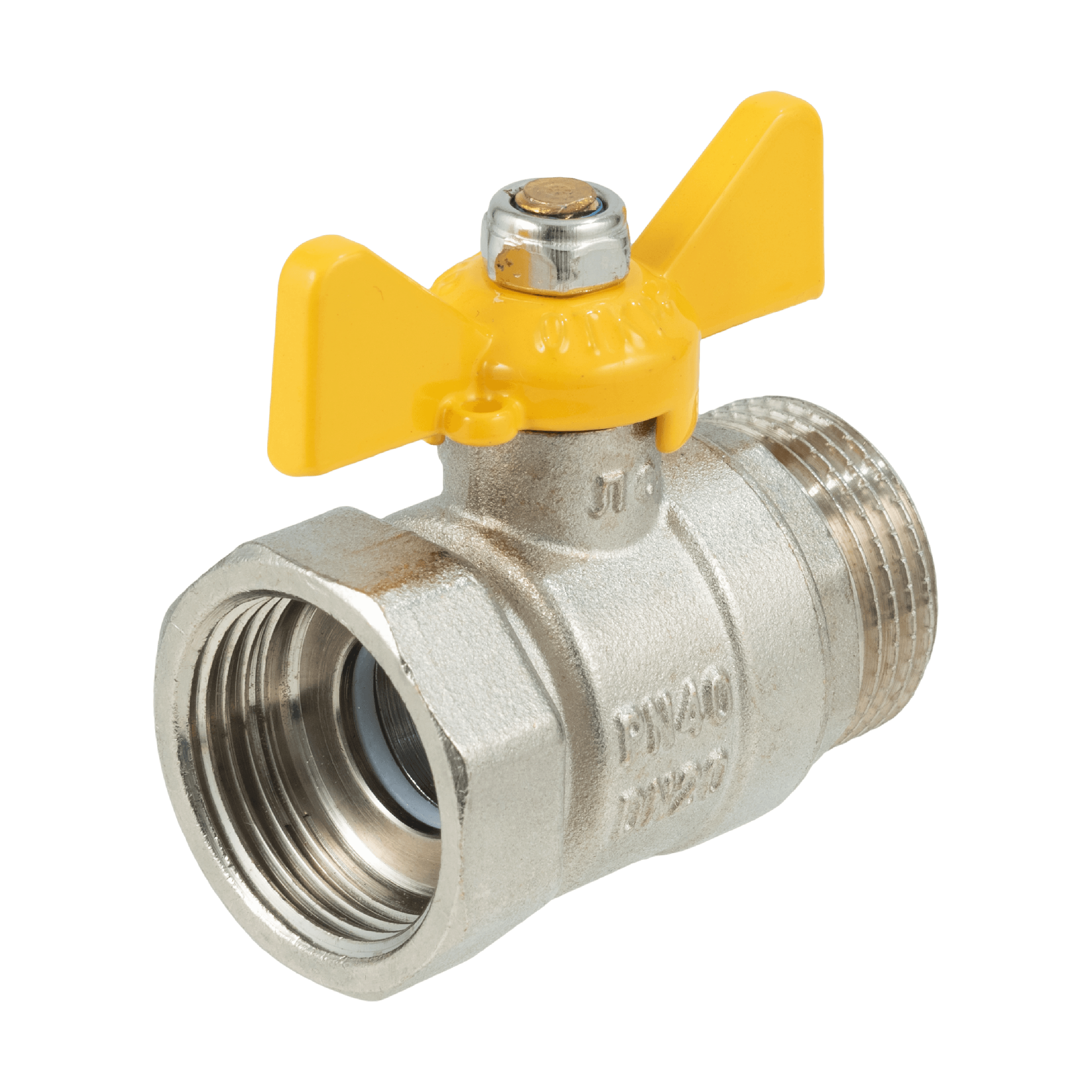 Кран шаровой для газа 1/2' ВН бабочка