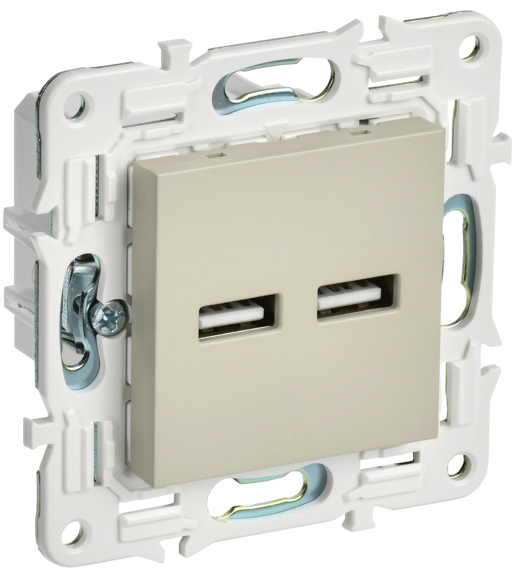 SKANDY Розетка USB A+A 3,1А SK-R15B бежевый IEK