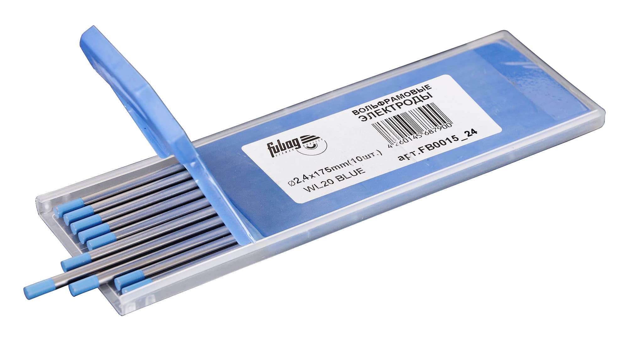 Вольфрамовые электроды D2.4x175мм синие (blue)_WL20 (10 шт.)