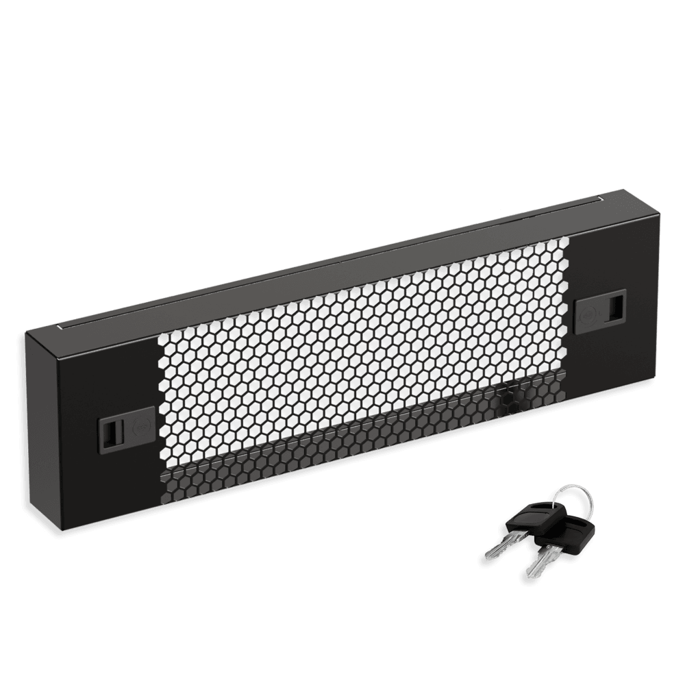 Экран защитный 3U. перфорированный 19 дюймов. черный RAL 9004 SYSMATRIX PS 0300.9000