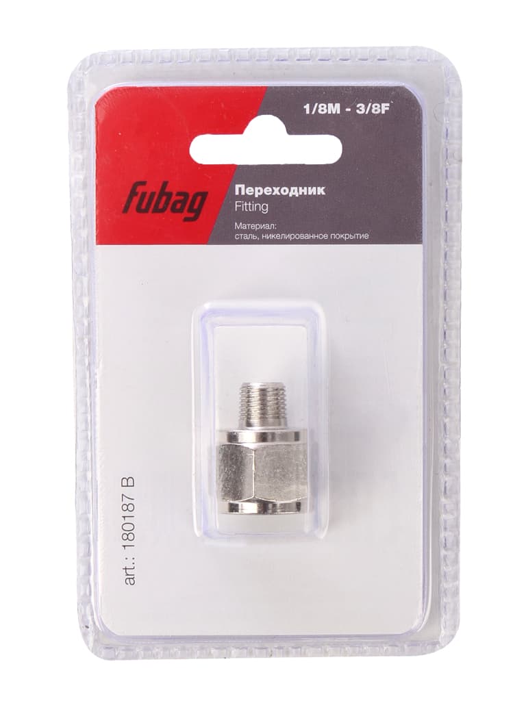 Переходник 1/8''M на 3/8''F блистер 1 шт.