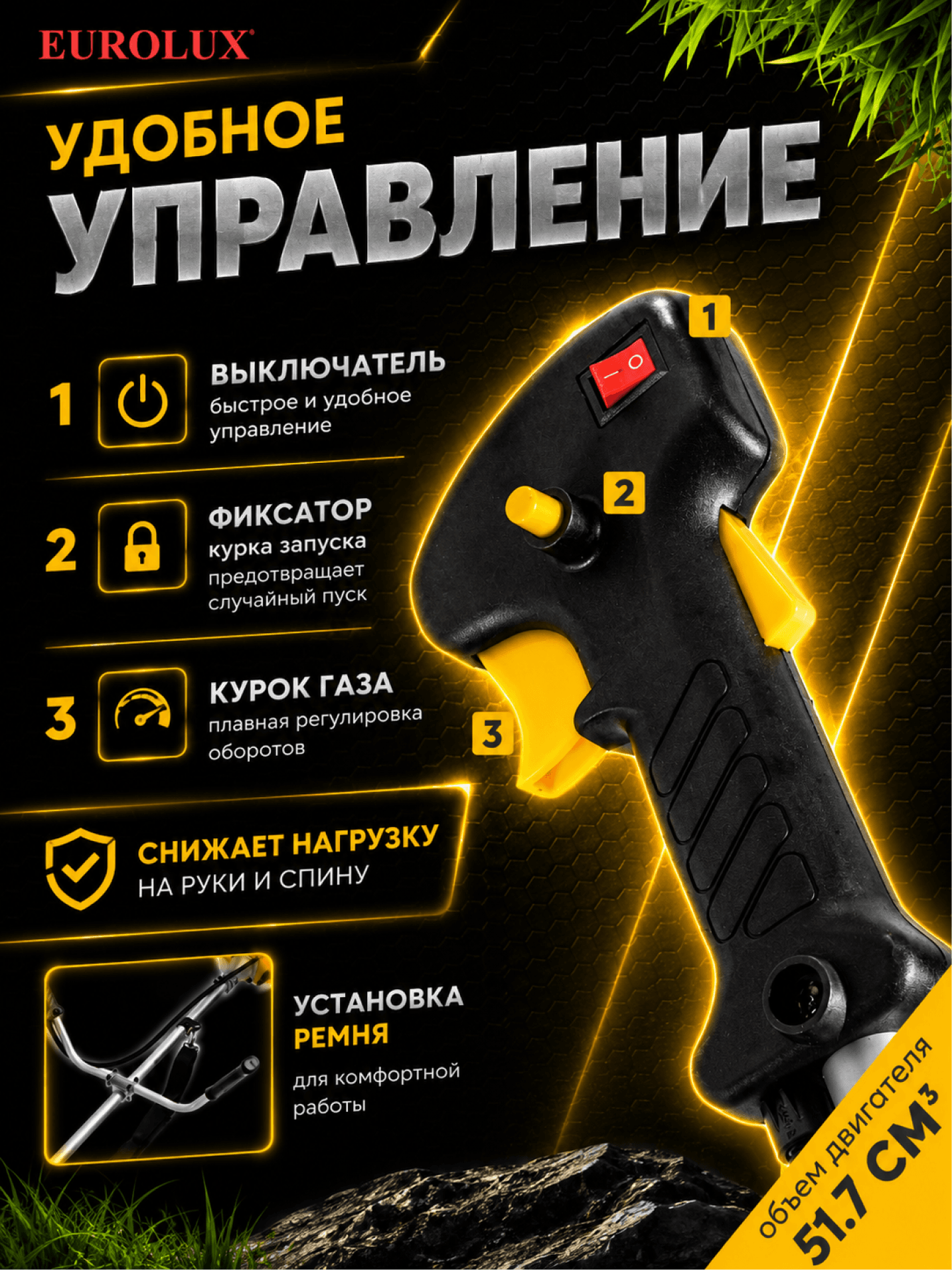 Триммер бензиновый TR-2500T