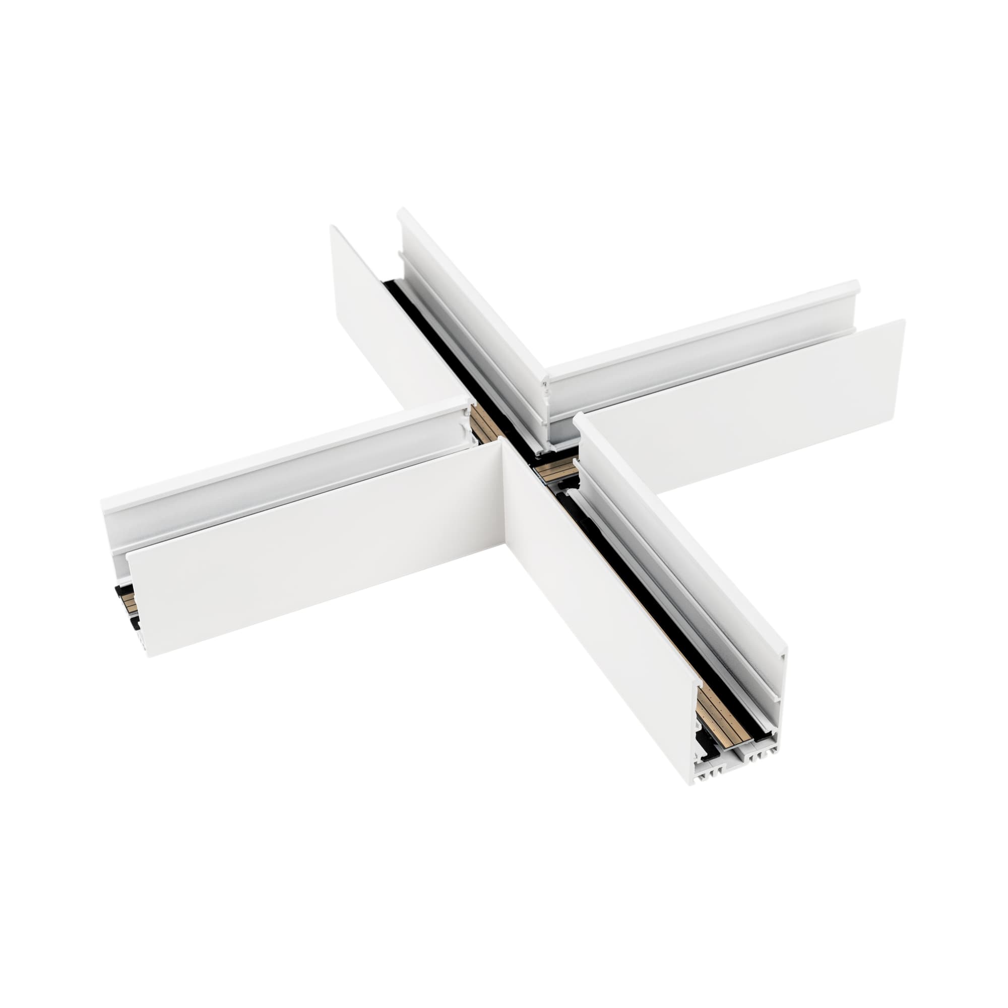 Коннектор крестовой MAG-CON-4563-X90 (WH) (IP20 металл, 3 года)