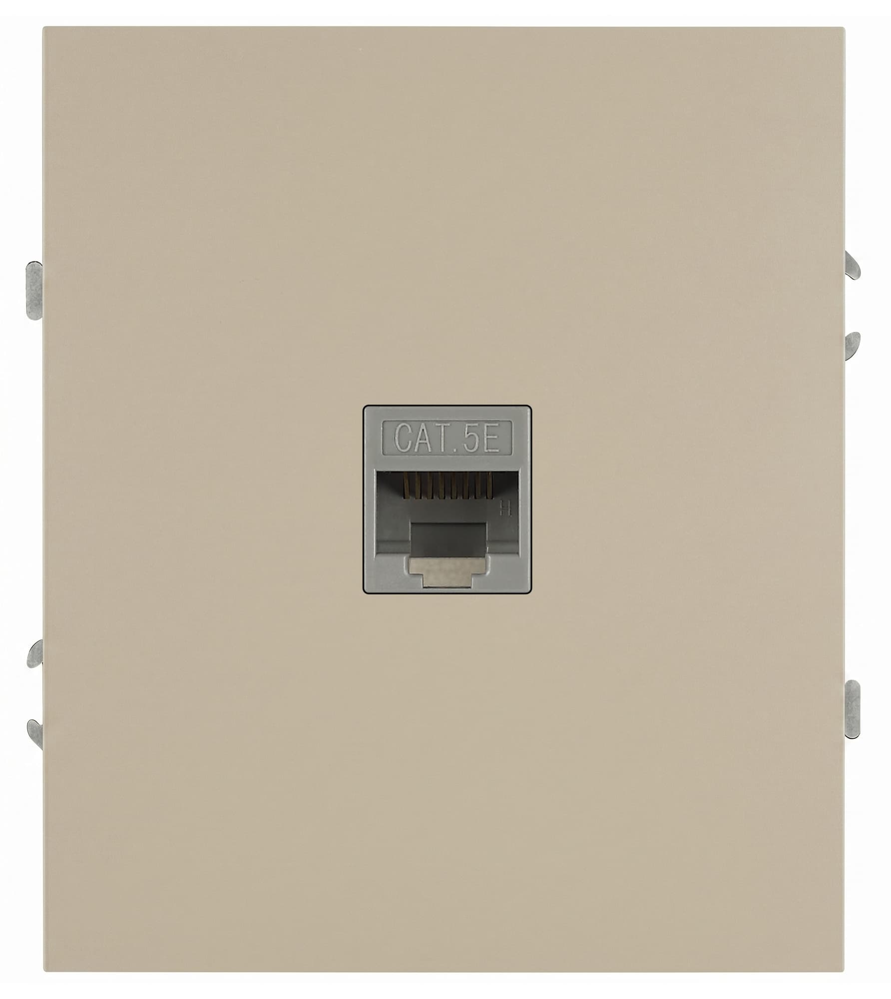 Розетка скрытого монтажа в рамку информационная RJ45 шампань 16-3107-04 Arktik