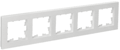 BRITE Рамка 5 постов РУ-5-Бр белый рифленый IEK