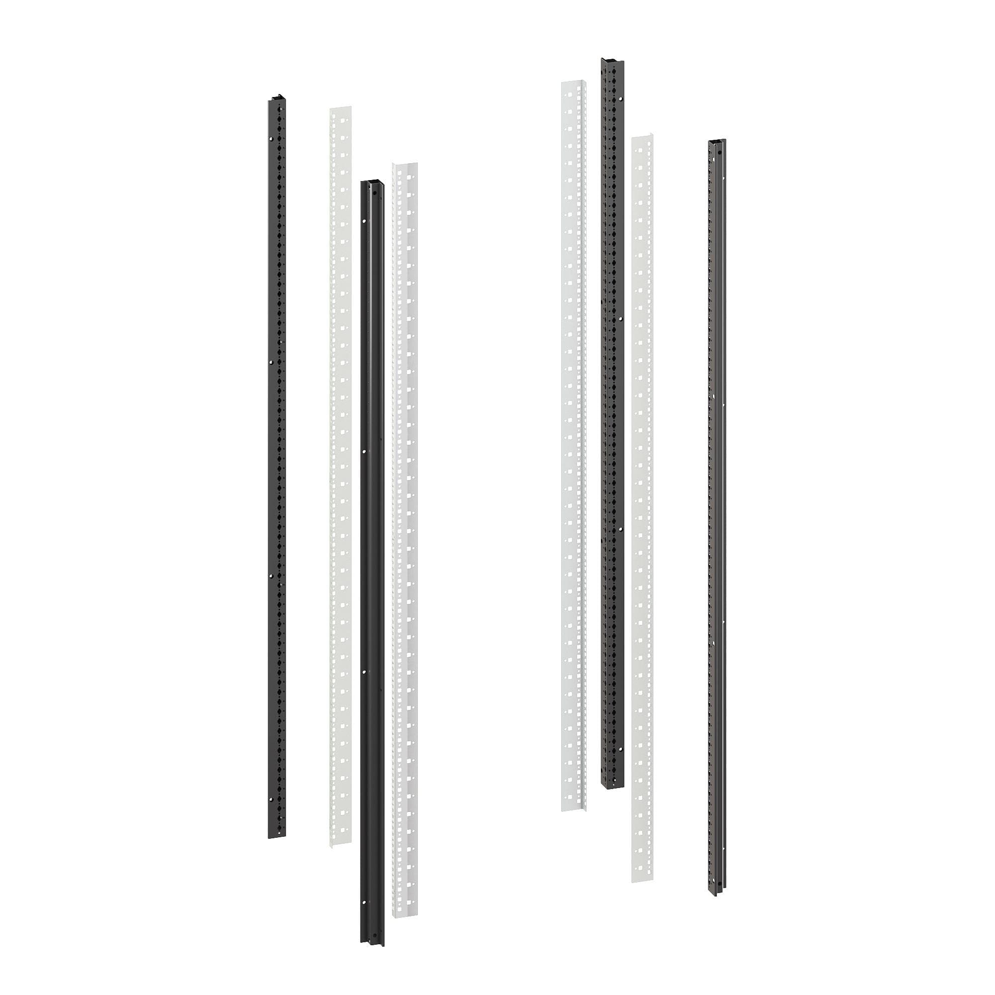 Стойки вертикальные комплект для 28U IT-CQE RAL9005