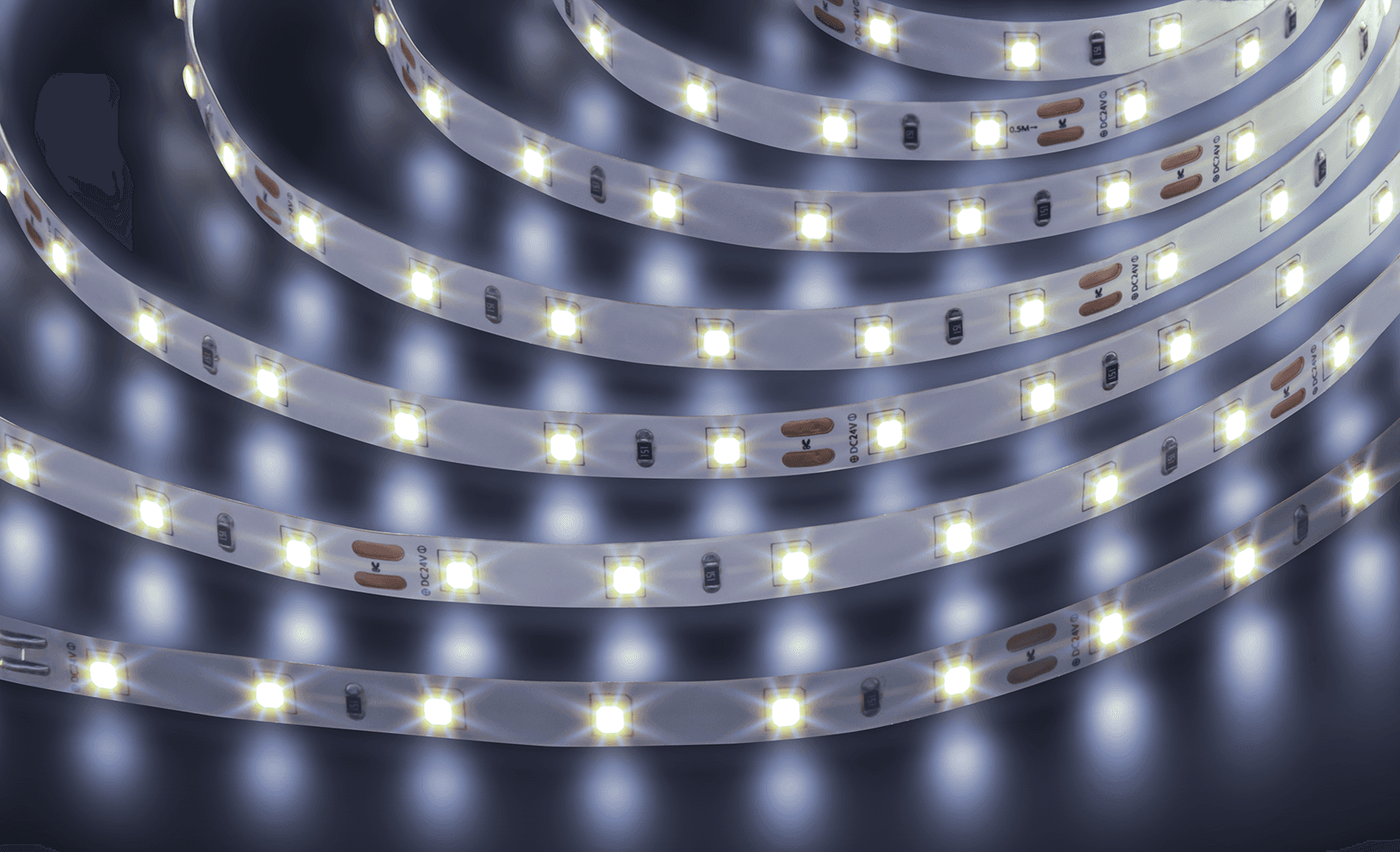 Лента светодиодная 4.8.Вт/м 24В 6000К IP20 60LED/м NLS-2835 5м