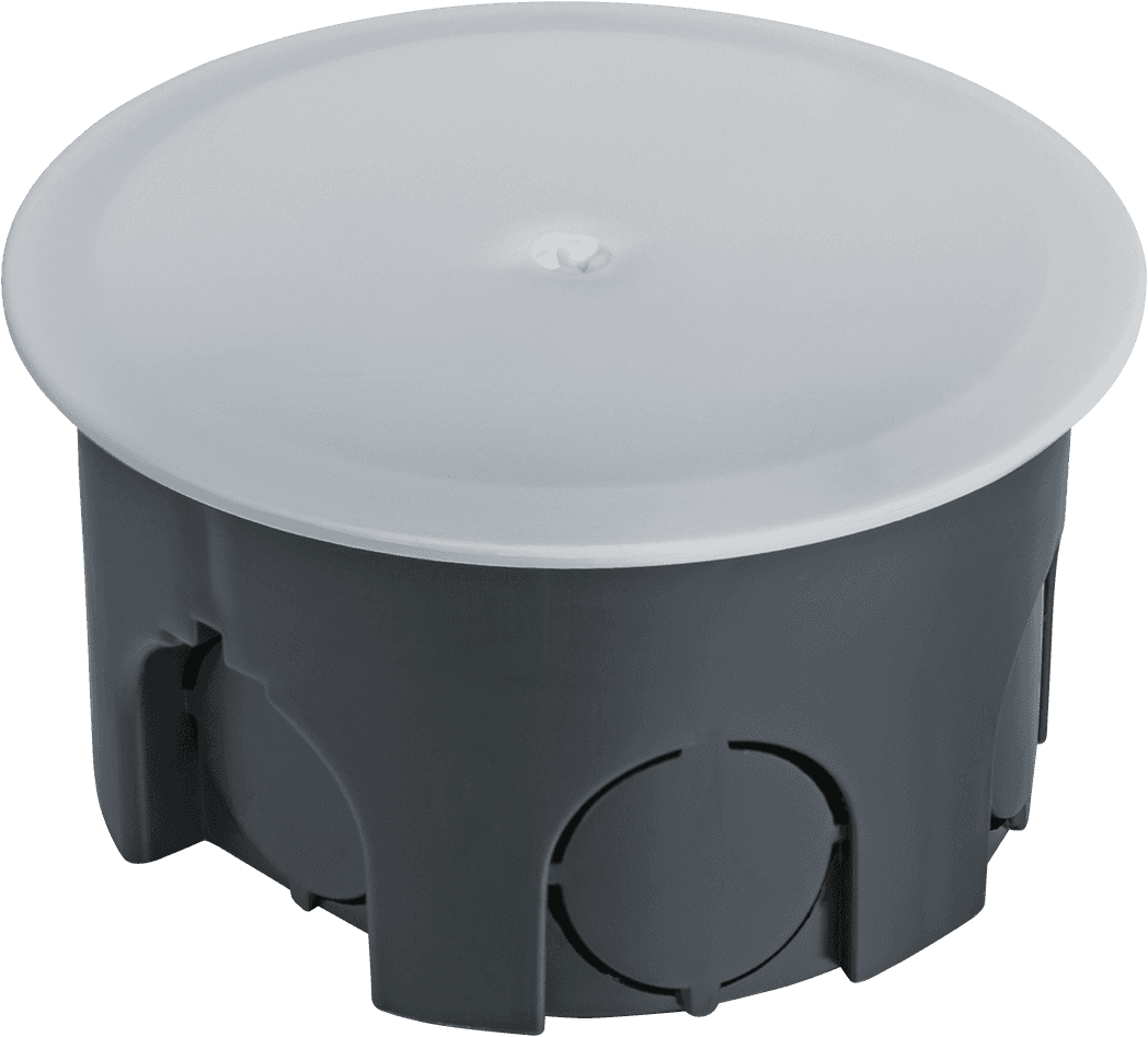 Коробка NSS-DB-SW-70-40-BL распаячная скрытого монтажа с завинчивающейся крышкой черная d70х40