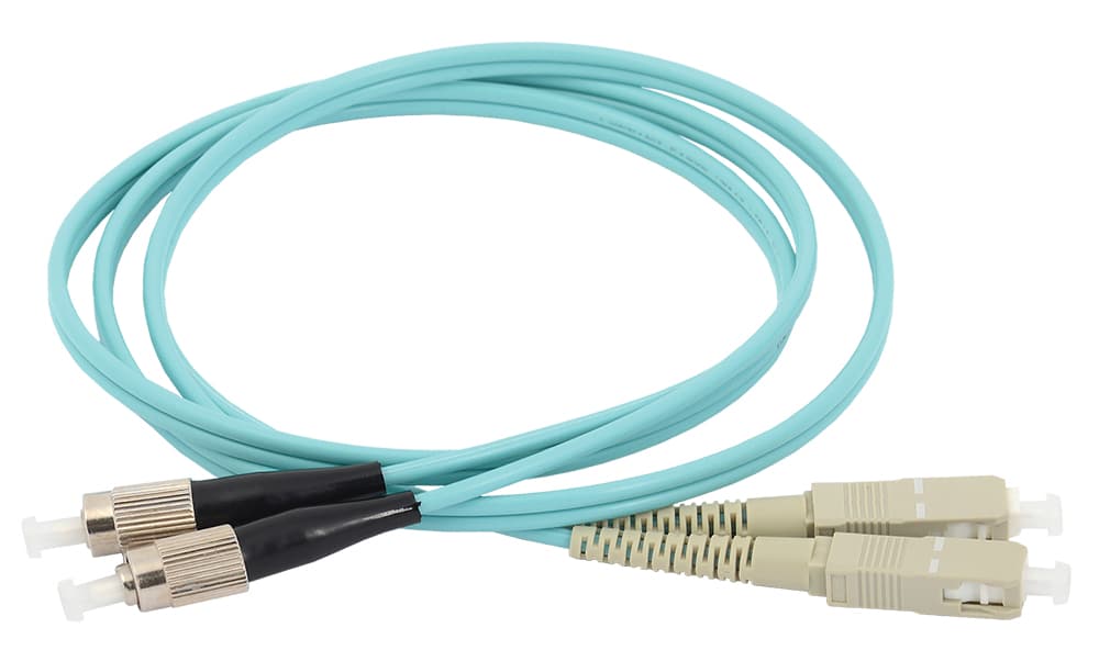 Патч-корд оптический 50/125 (OM3) SC/UPC-FC/UPC (Duplex) 15м