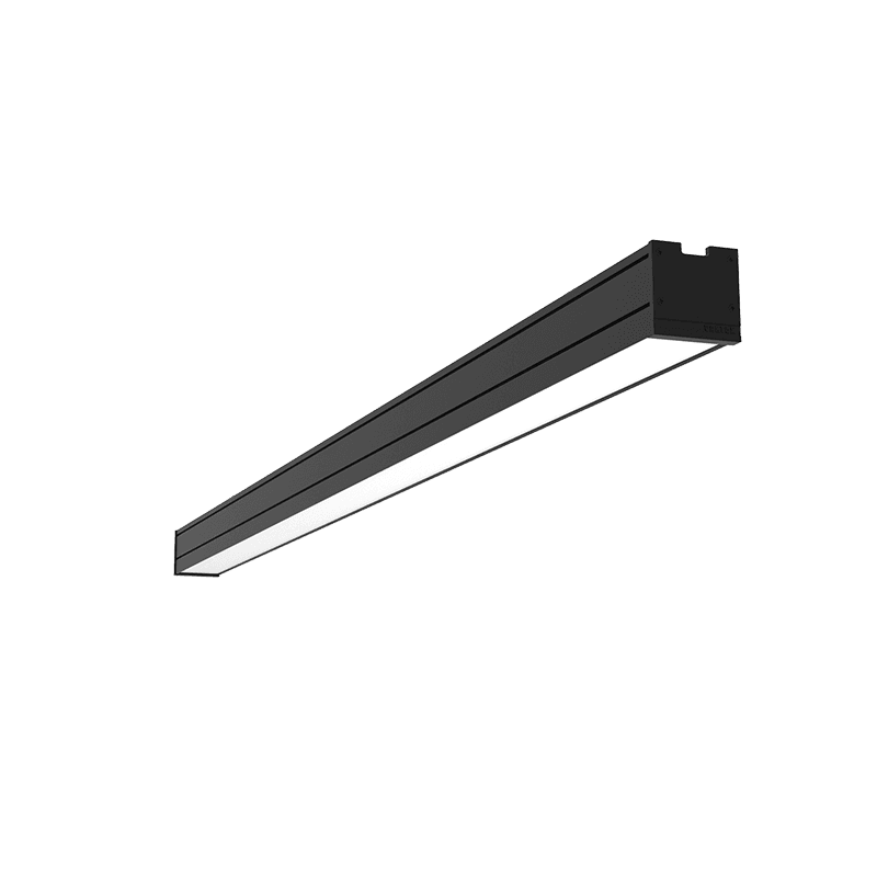 Светильник светодиодный Mercury Pro накладной 50 Вт 3000 К 1507х65х65 мм IP54 RAL9005 черный муар с рассеивателем опал БАП