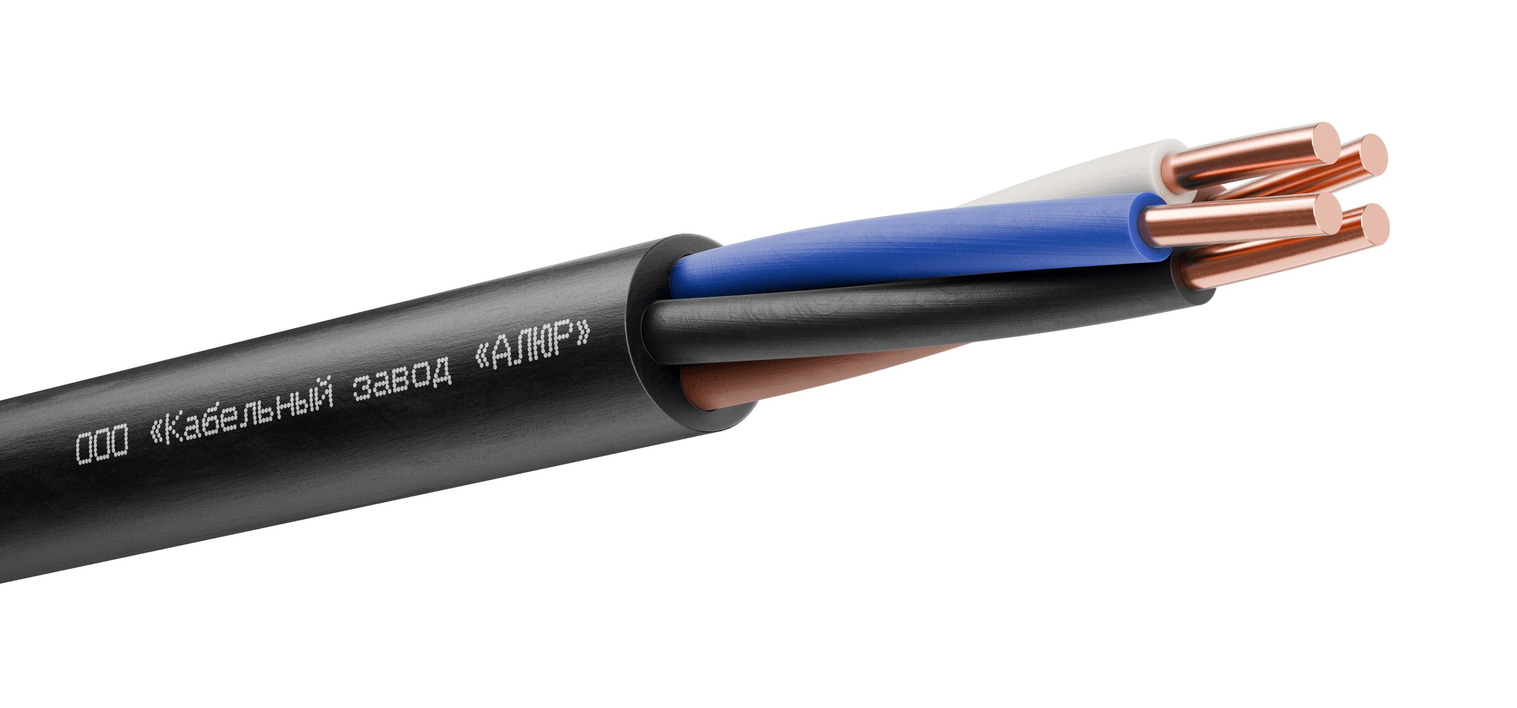 Кабель силовой ВВГнг(А)-LS 4х1.5(ок)(N)-0.660 однопроволочный