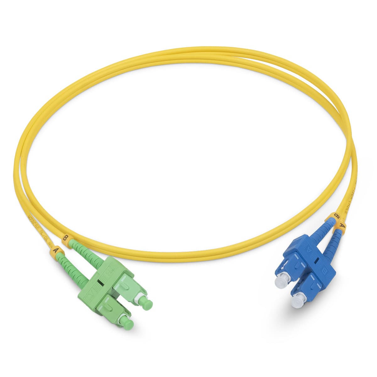 Патч-корд оптический duplex 1,5м SC/APC-SC/UPC 9/125 sm LSZH