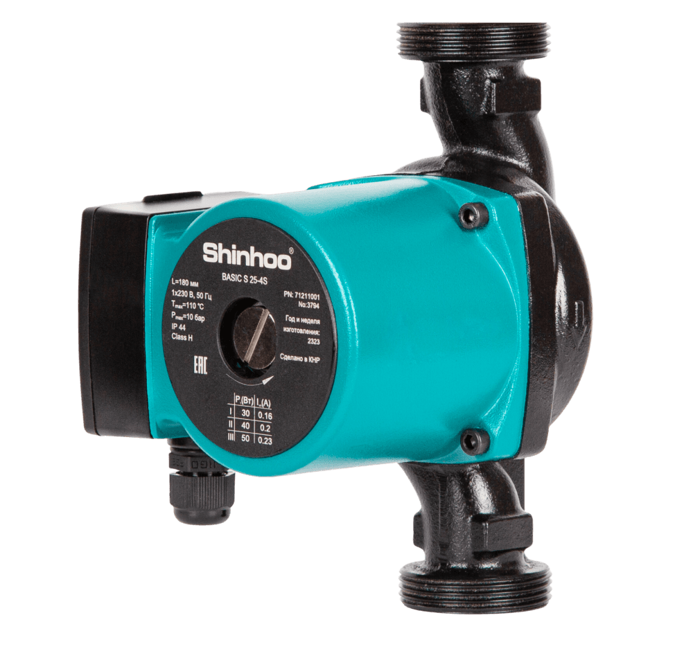 Насос циркуляционный BASIC S 25-8S 180 1x230V 3   скорости