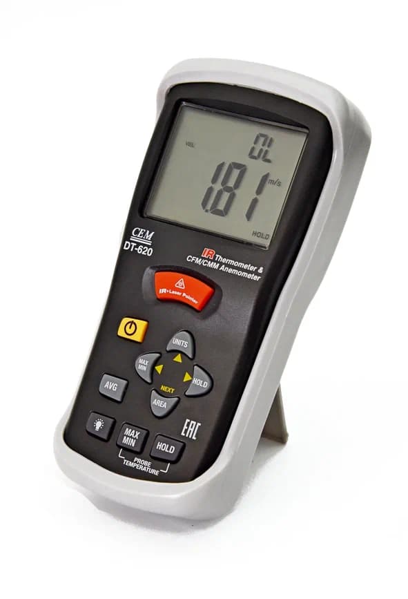Измеритель скорости воздуха и температуры DT-620
