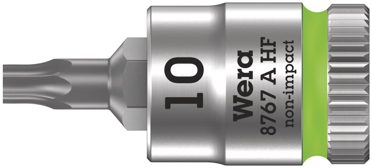 Головка торцевая 8767 A HF TORX Zyklop со вставкой DR 1/4 с функцией фиксации крепежа TX 10X28 мм