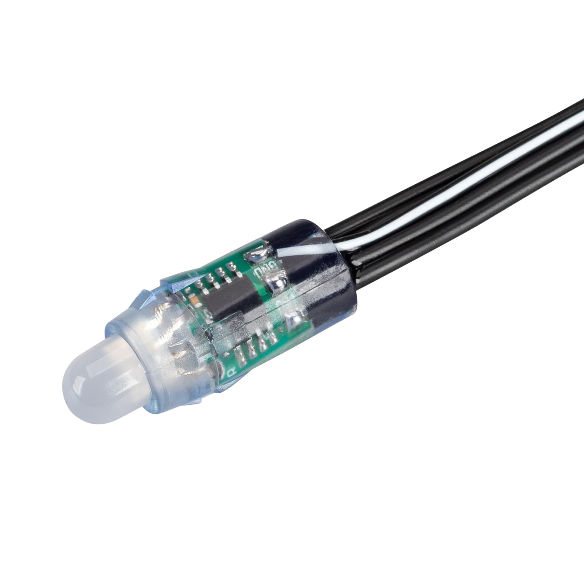 Модуль герметичный управляемый SPI-UVR-D12 12V White6000-BPT 0.3W IP67 90 deg пластик 5 лет