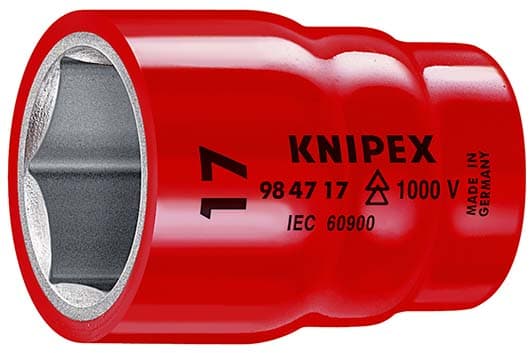 Головка торцевая VDE 1000V DR 1/2 шестигранная 18 мм диэлектрическая