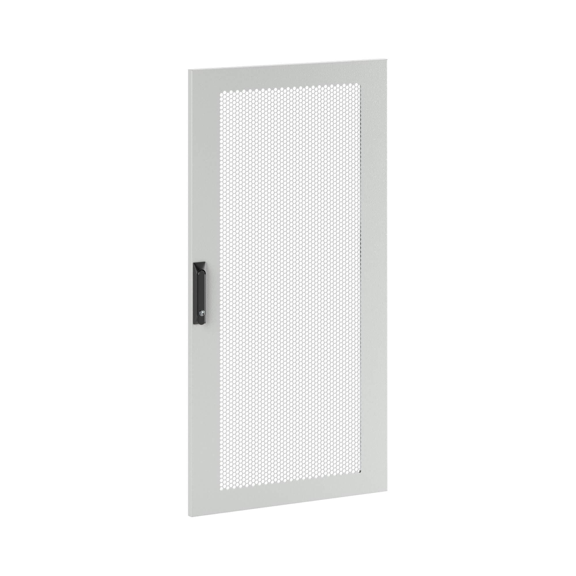 Дверь перфорированная одностворчатая для IT-CQE 1200x800 RAL7035