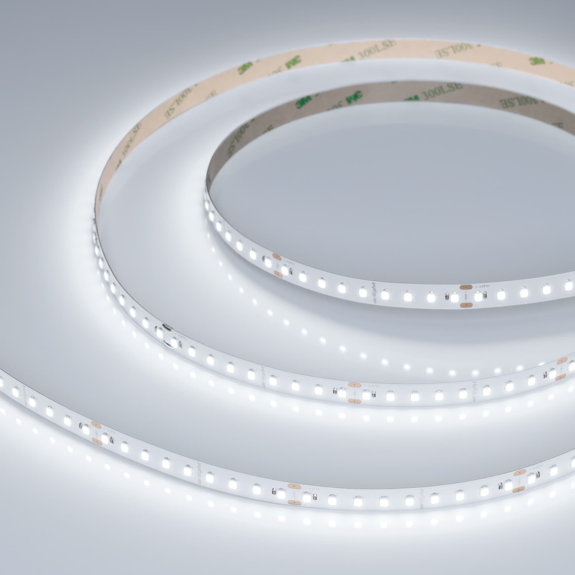 Лента светодиодная 8 Вт/м 24В 6000K IP20 126LED/м UL-A126-10mm SMD 2835 5 м