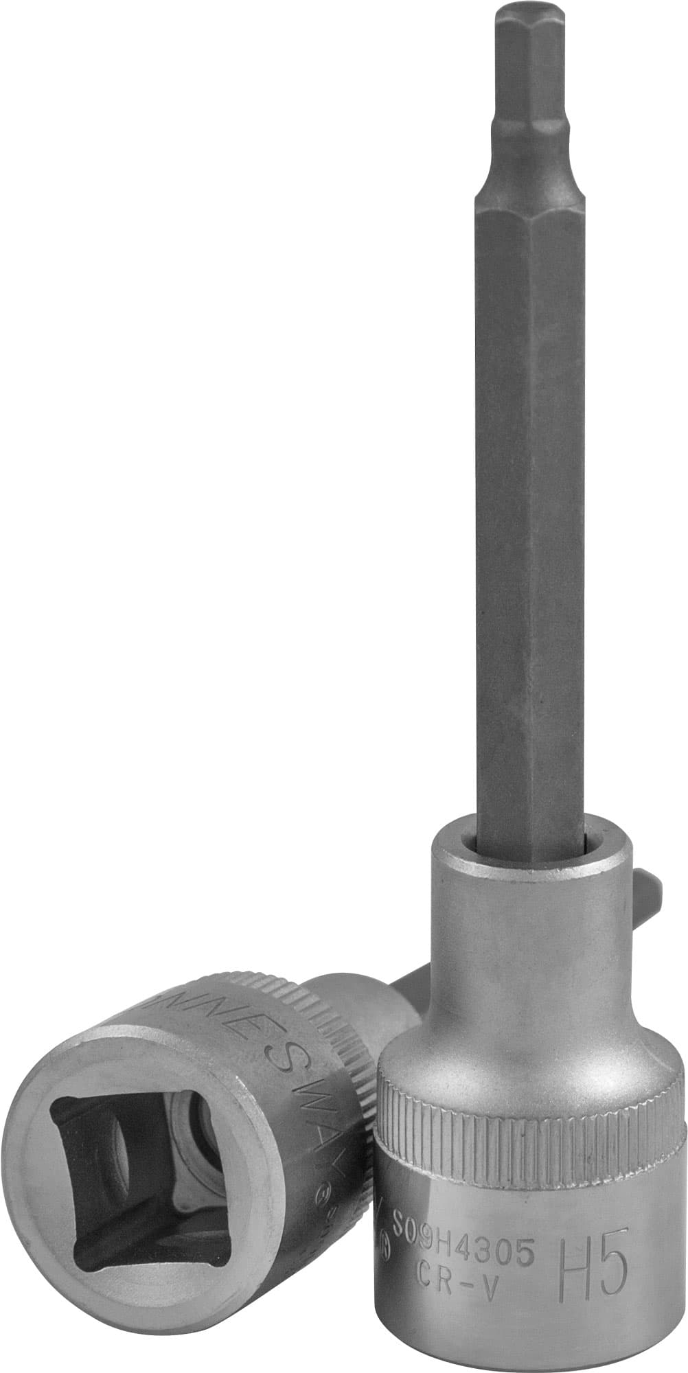 Насадка торцевая 1/2''DR с вставкой-битой шестигранной, H5, 100 мм