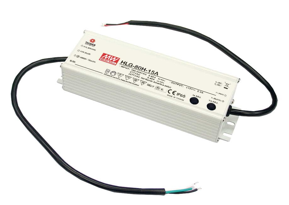 Источник питания AC-DC, 80Вт, IP67, вход 90...305В AC, 47...63Гц, 127...431В DC, ККМ, выход 48В, 1.7А, в кожухе, димминг 3 в 1