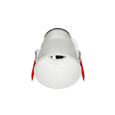 Рамка для модульного светильника FLEX 50 04 круглая встраиваемая утопленная 95х70мм RAL9010