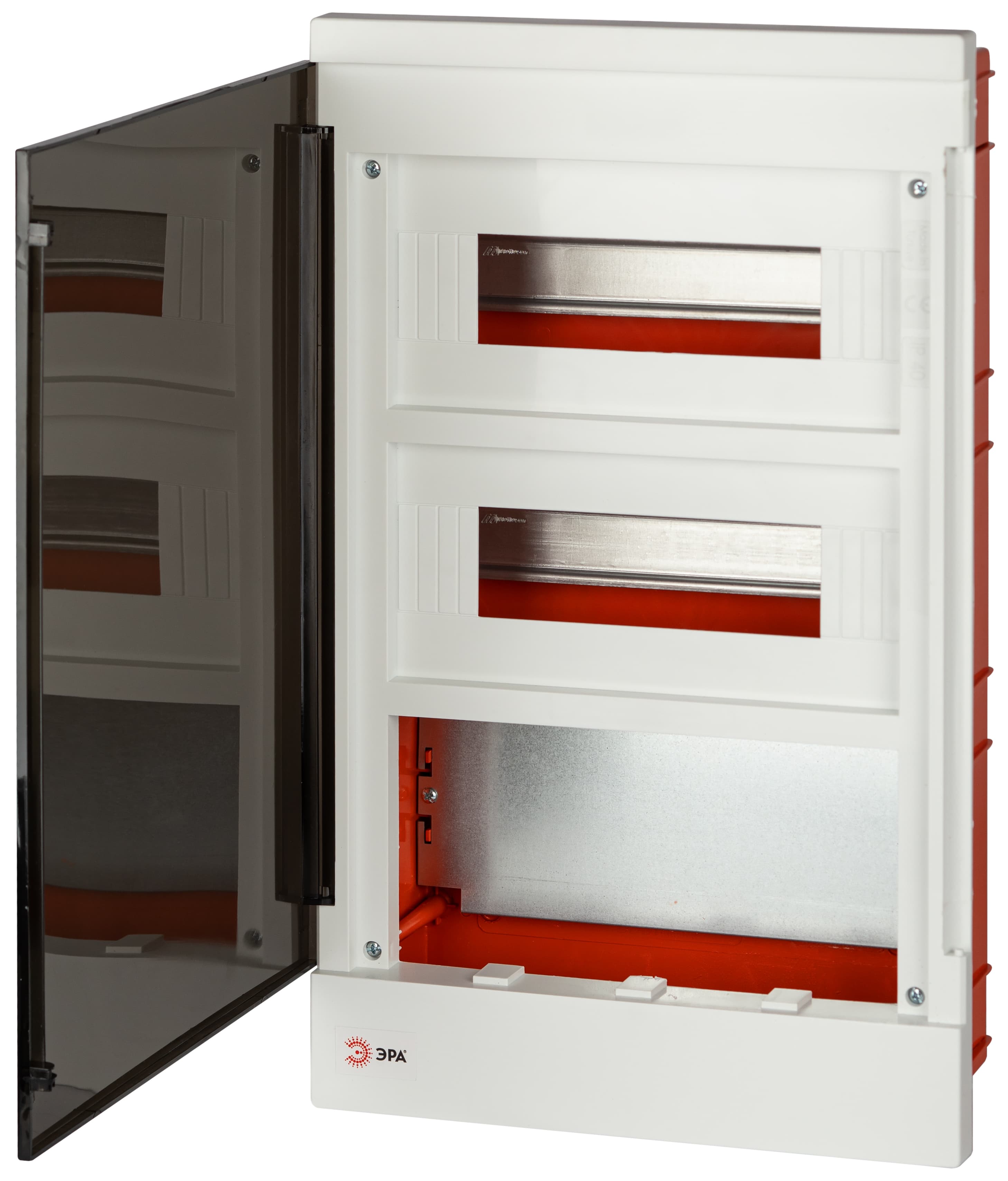 Щит распределительный со слаботочным отсеком ЭРА MultiBox bs-24f встраиваемый пластиковый 24 модуля IP40