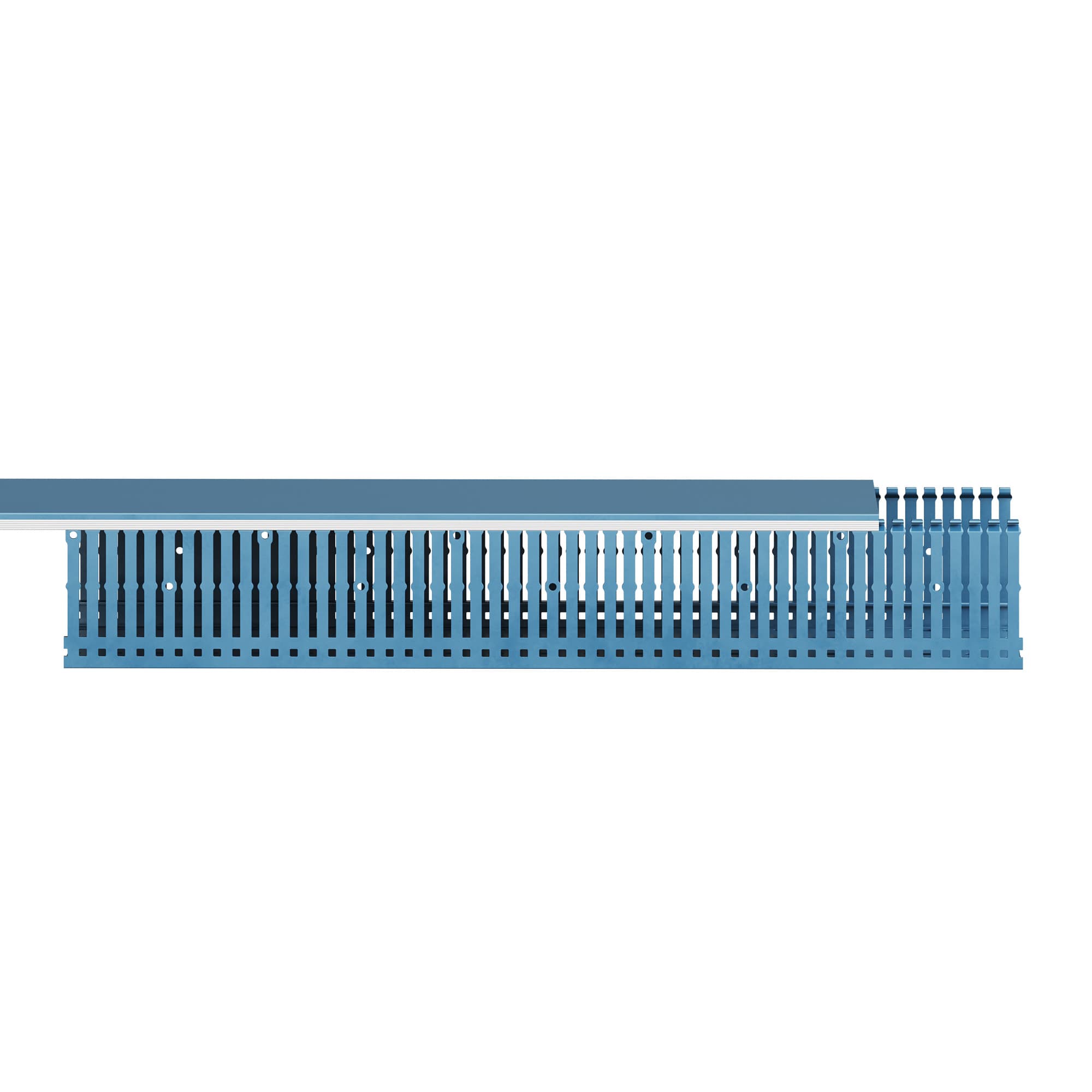 Короб перфорированный синий RL6 120x80