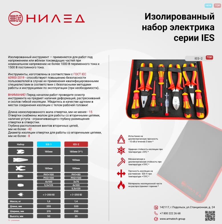 Набор электрика диэлектрический (IES-2)