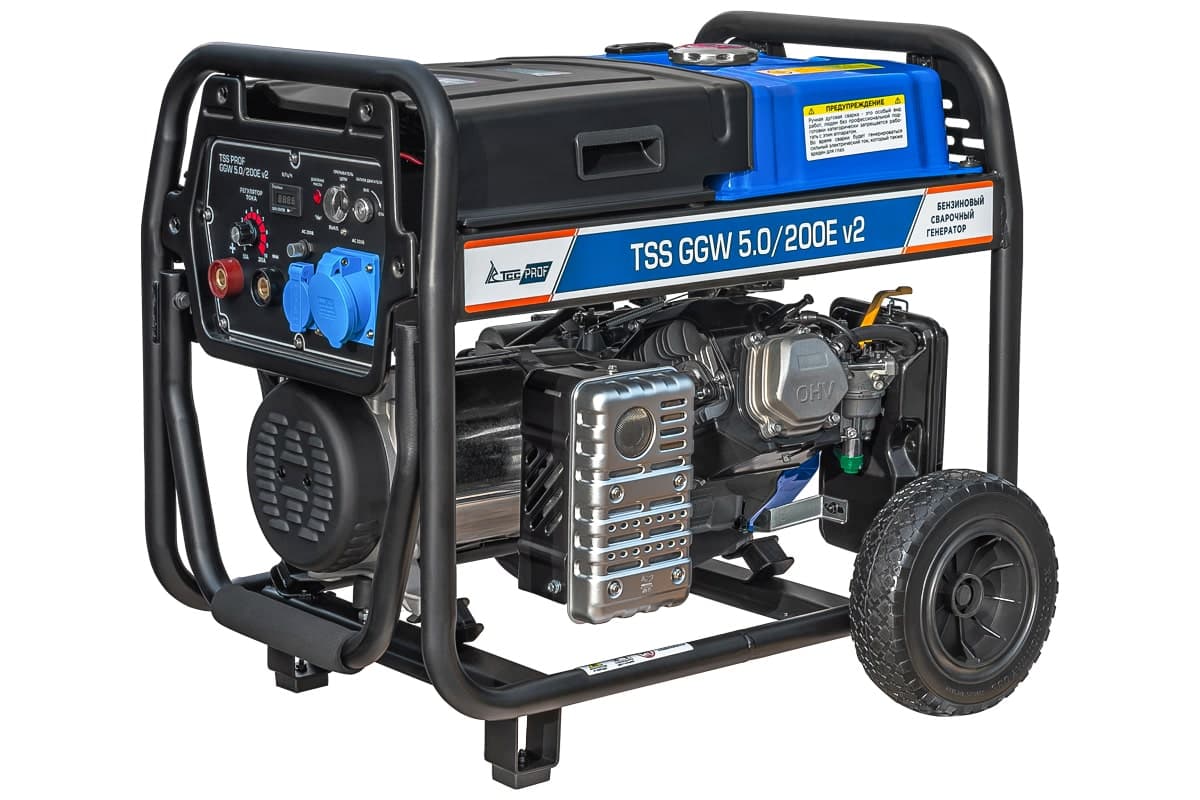 Бензиновый сварочный генератор TSS PROF GGW 5.0/200E v2