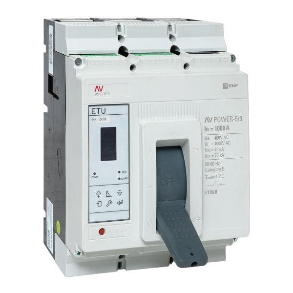 Выключатель автоматический AV POWER-5/3 1000А 70kA ETU6.0 AVERES