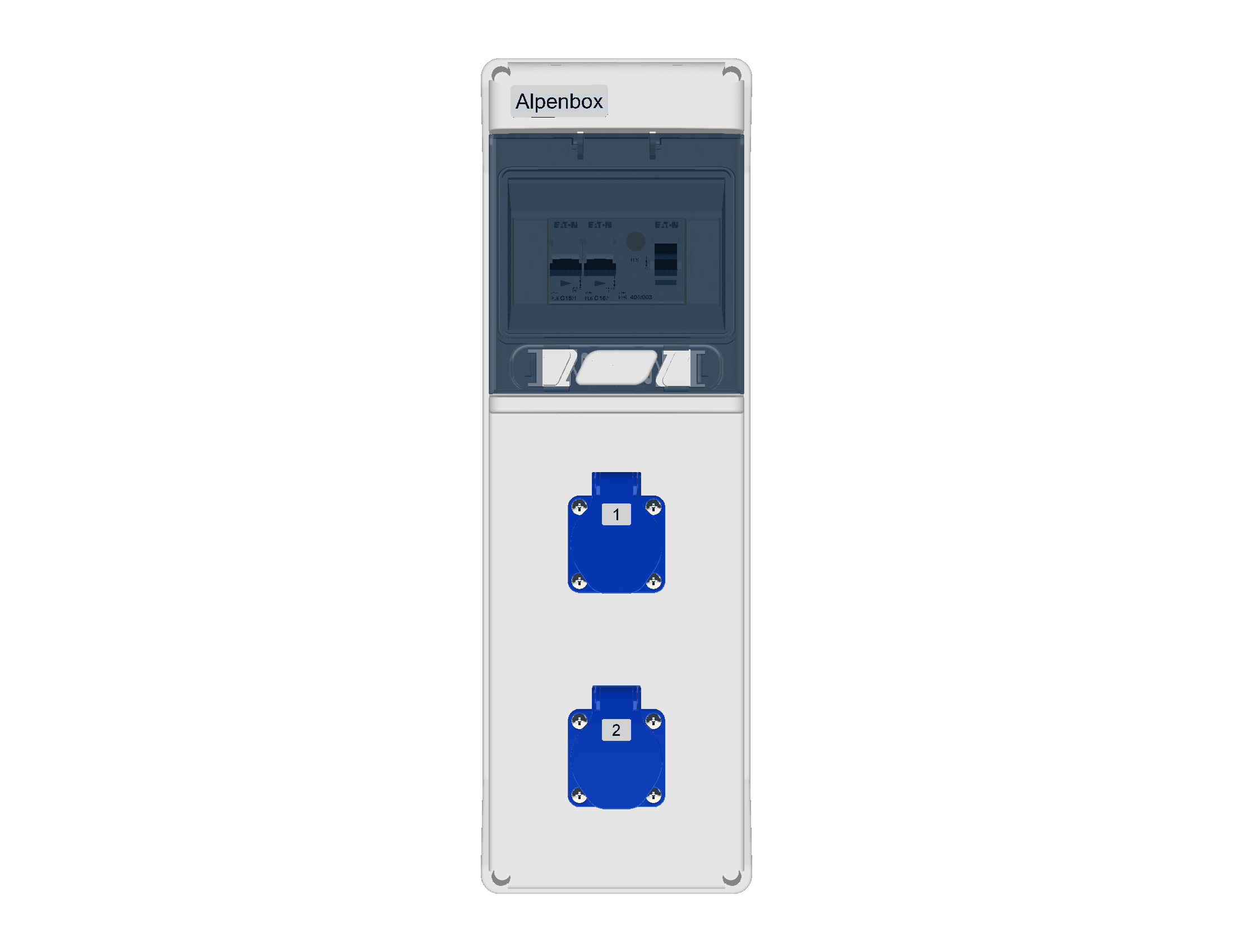 Устройство распределительное настенное с комбинацией розеток 2xSchuko, IP54, пластик