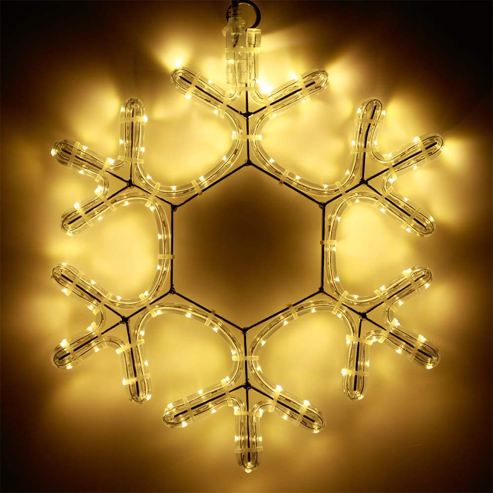 Фигура снежинка ARD-SNOWFLAKE-M7-450x375-108LED   Warm 230V, 6.5W Ardecoled, IP65