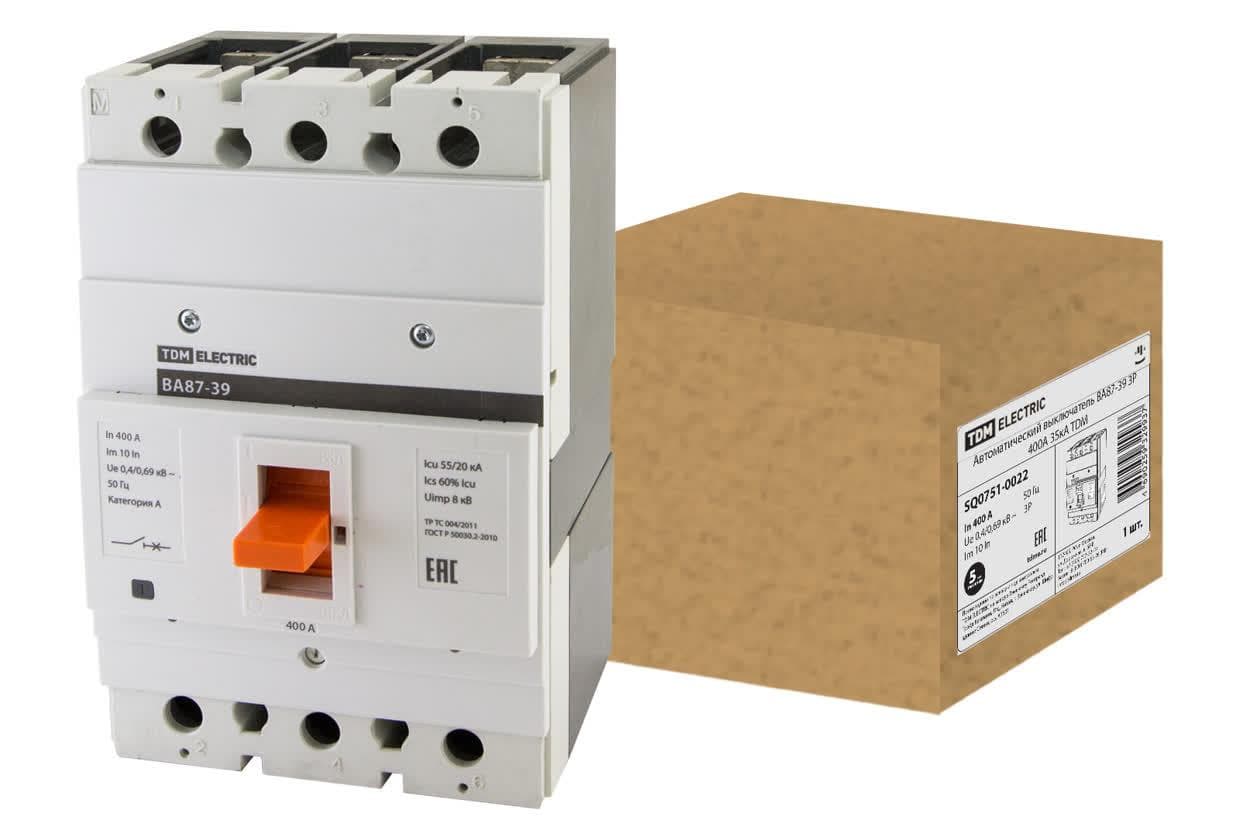 Выключатель автоматический ВА87-39 3Р 400А 35кА