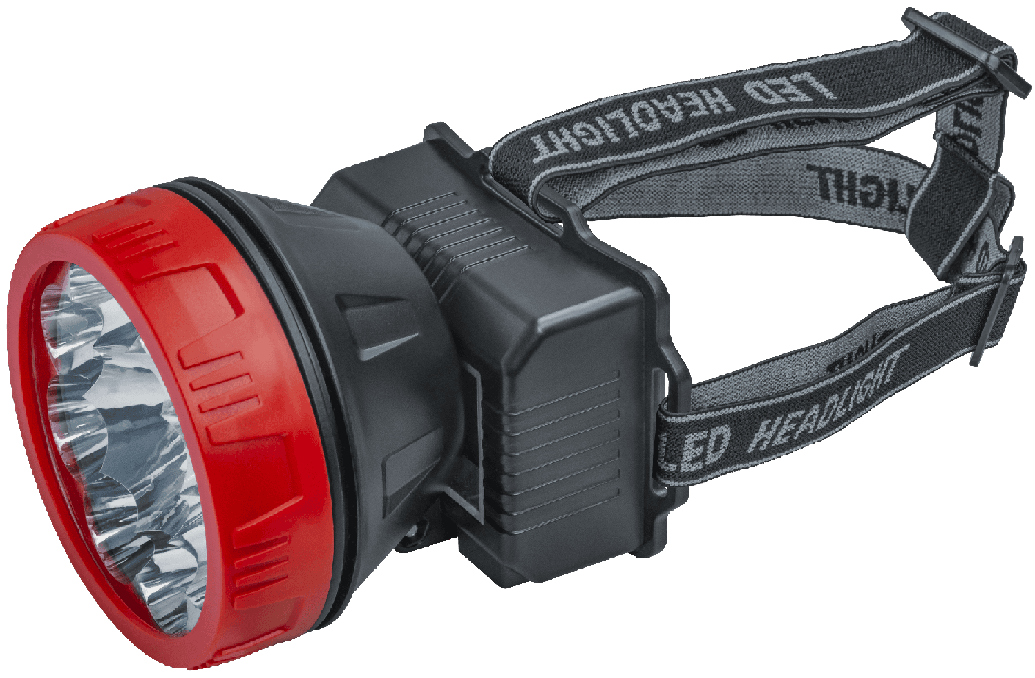 Фонарь светодиодный NPT-H21-ACCU налобный 9LED 1Вт 2 режима Li-ion 0,9Ач