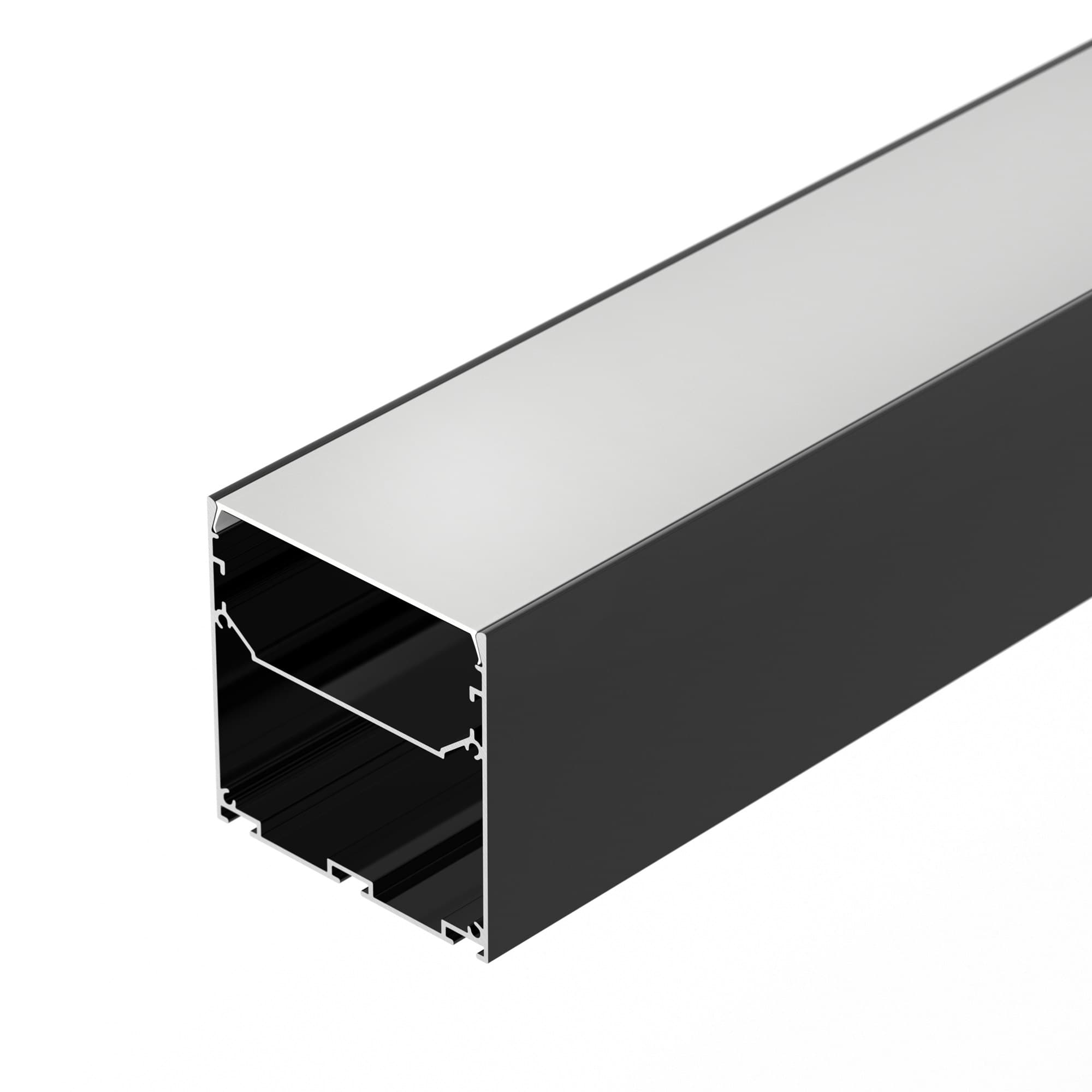 Профиль LINE-S-7575-2000 BLACK (Алюминий)