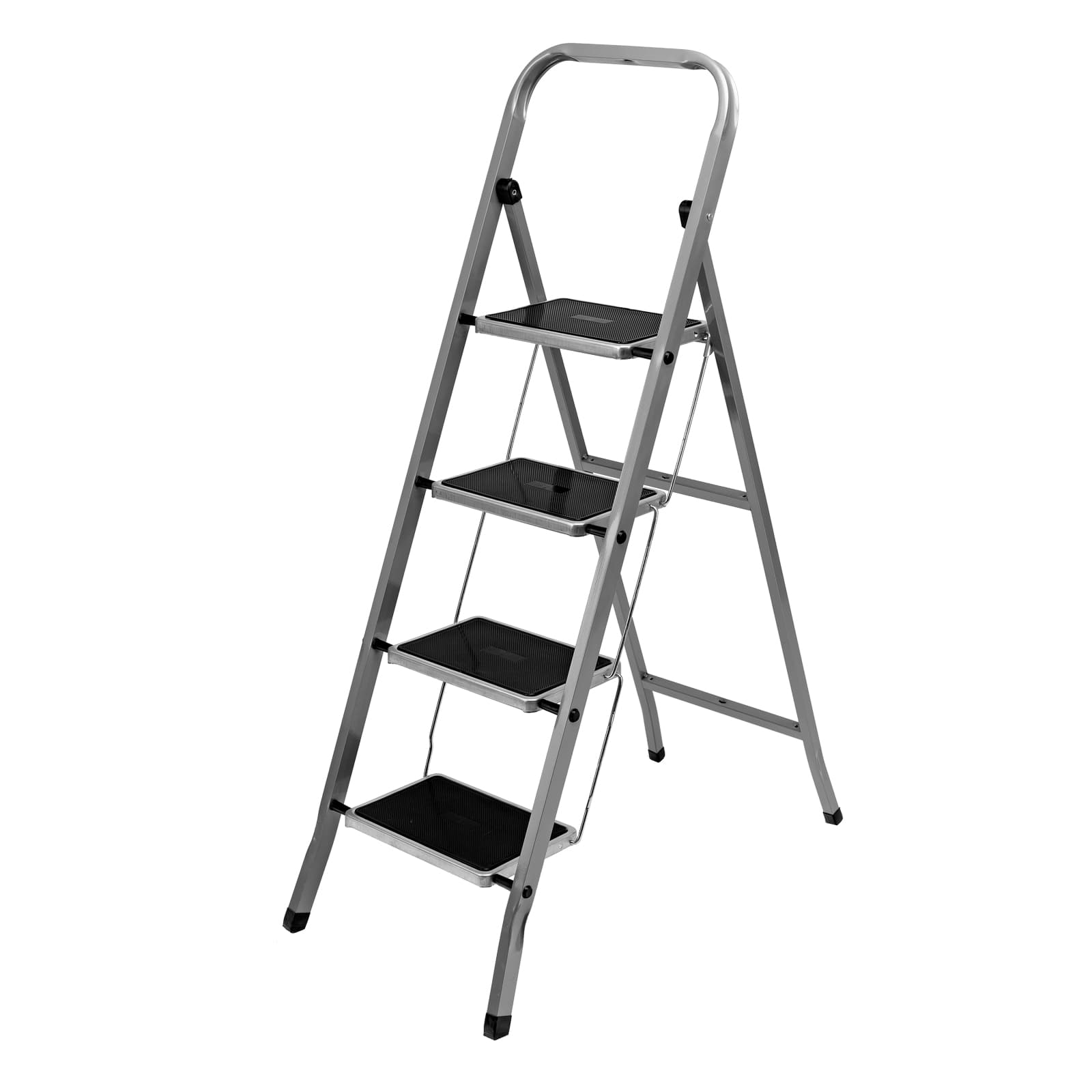 Стремянка стальная, 4 ступени с полимерным покрытием, Россия