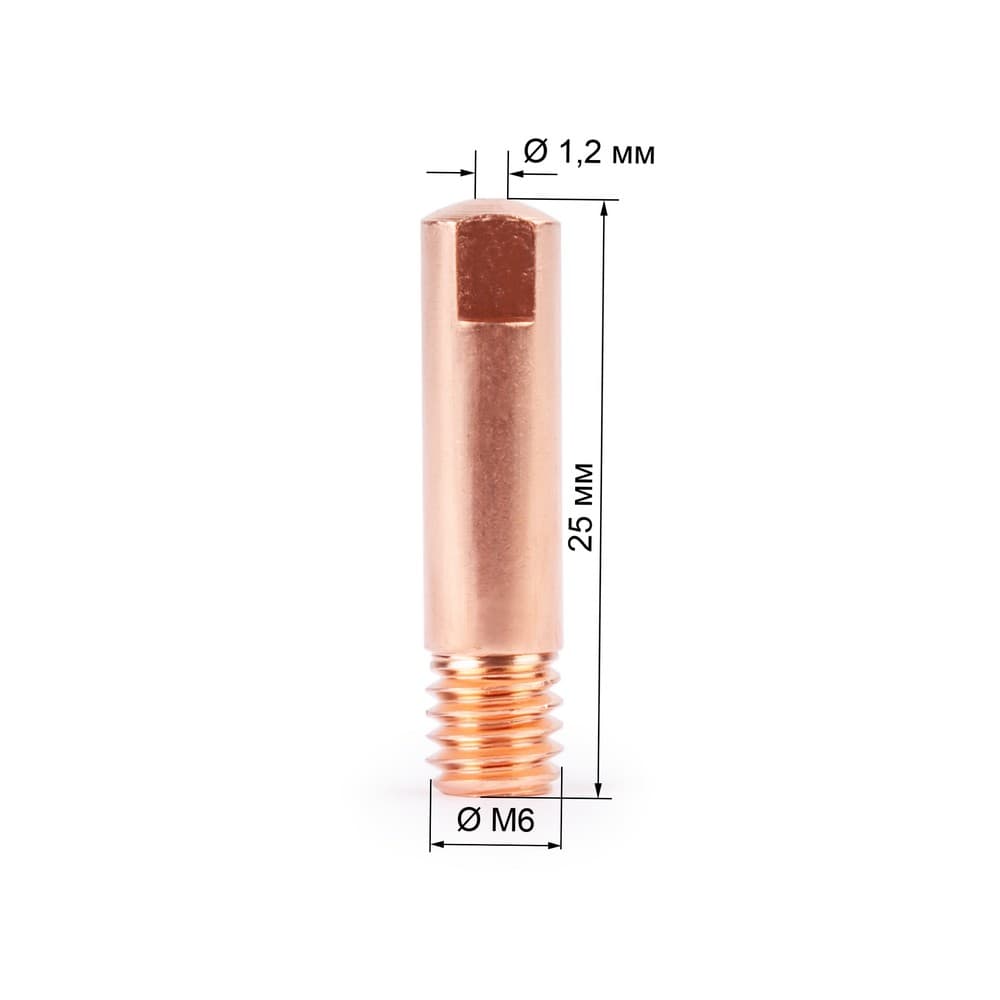 Наконечник М6х25х1.2 прямой (140.0387/MD0008-12)