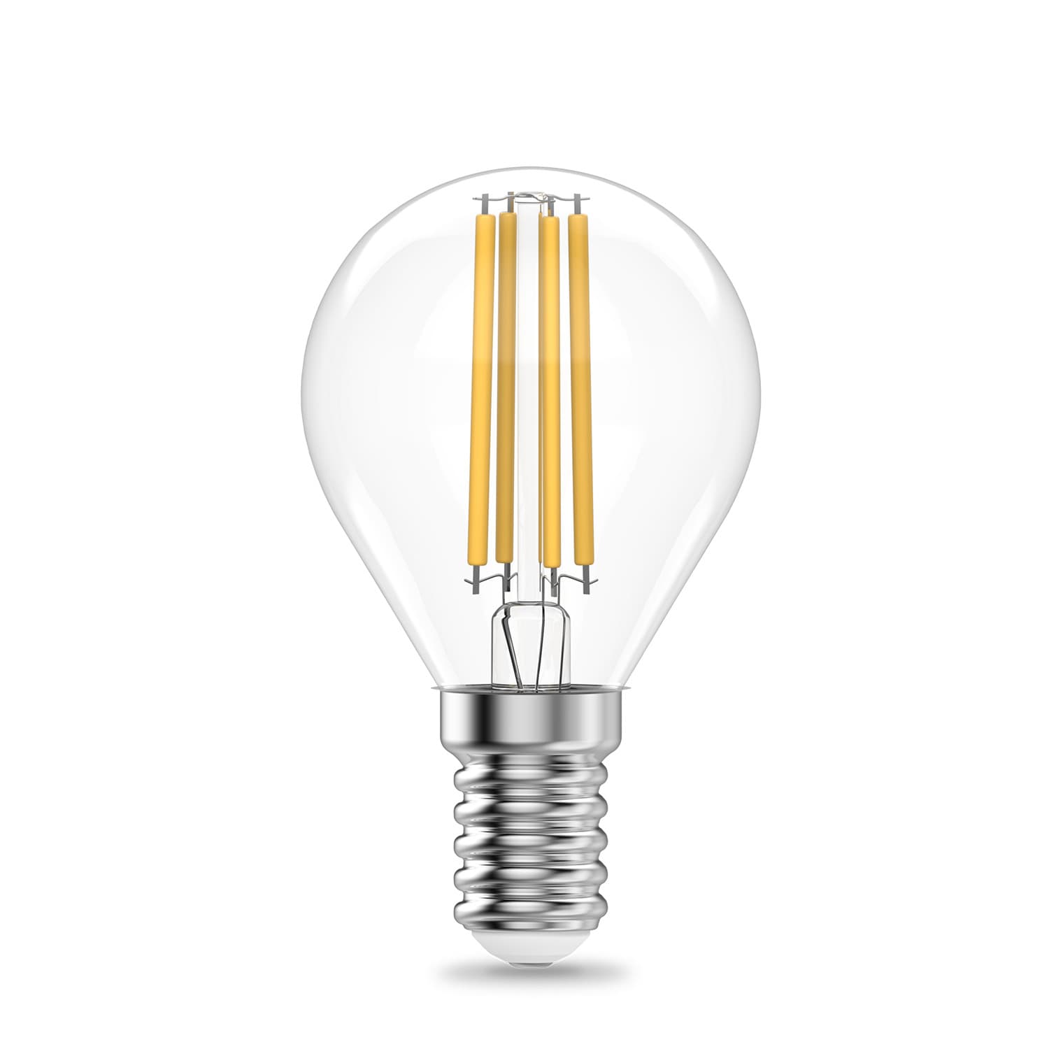 Лампа светодиодная филаментная LED 12 Вт 730 лм 2700К шар P45 теплый E14 AC 220В прозрачная колба Elementary
