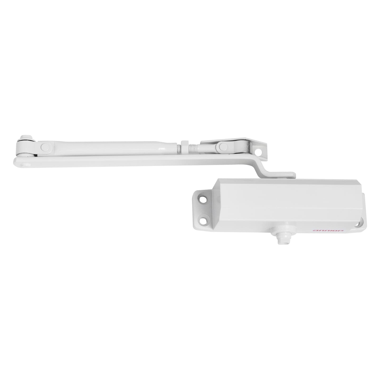 Доводчик дверной АЛЛЮР COMFORT ДД 132/2-3 A-W (до 80 кг) белый